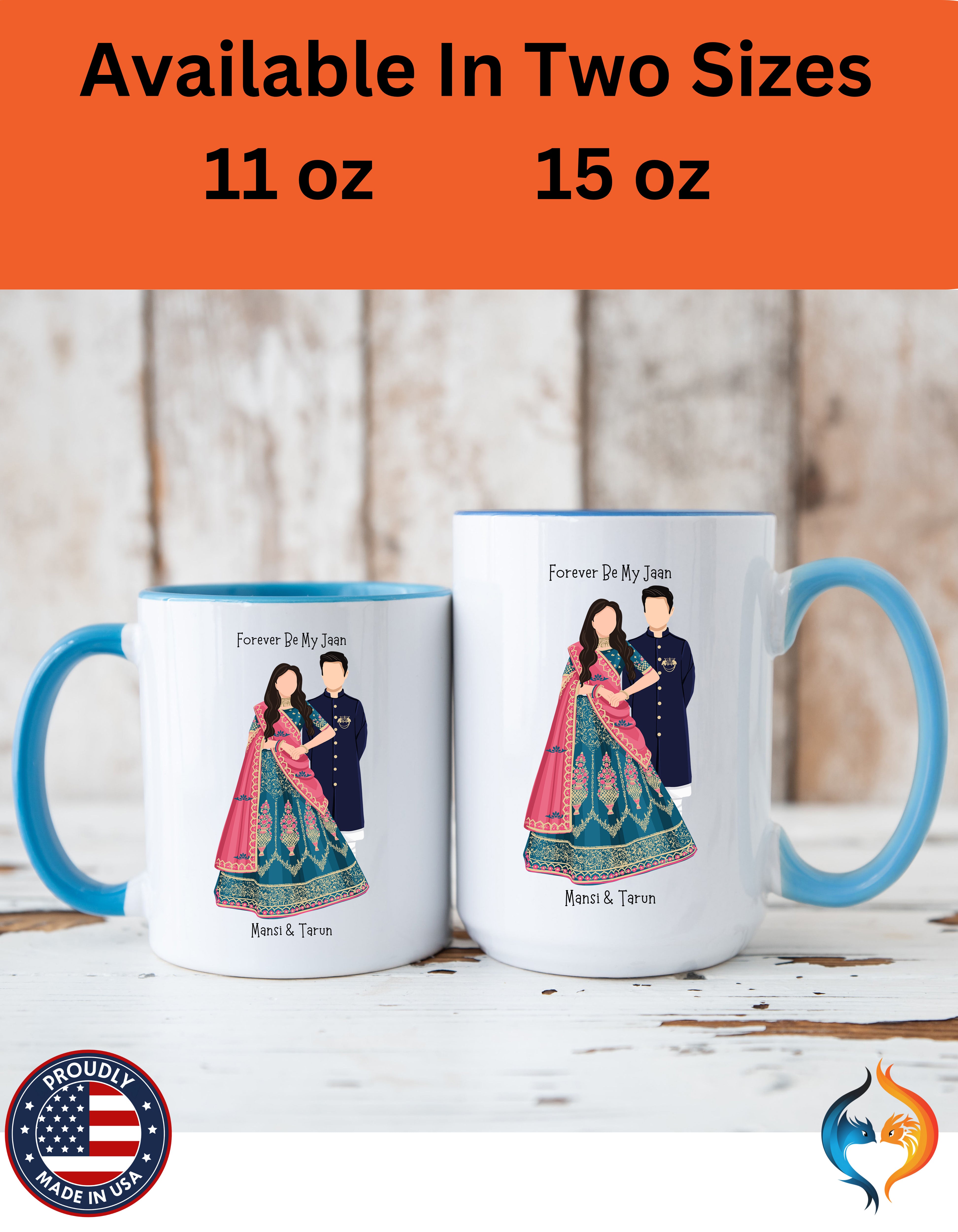 Forever Be My Jaan Couples Romantic Mug Lifestyle Mockup | Nutty Designs