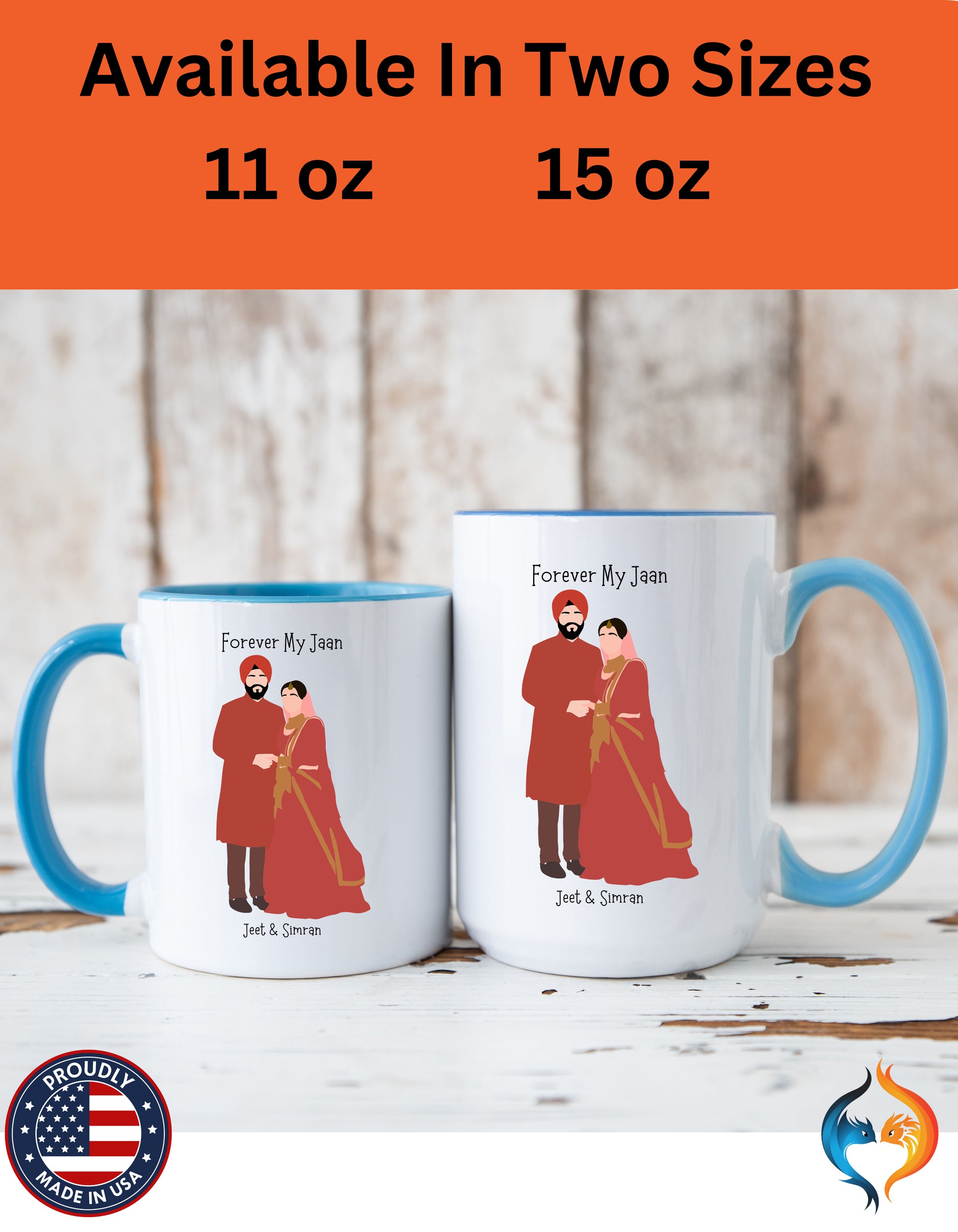 Forever Be My Jaan Couples Romantic Mug Lifestyle Mockup | Nutty Designs