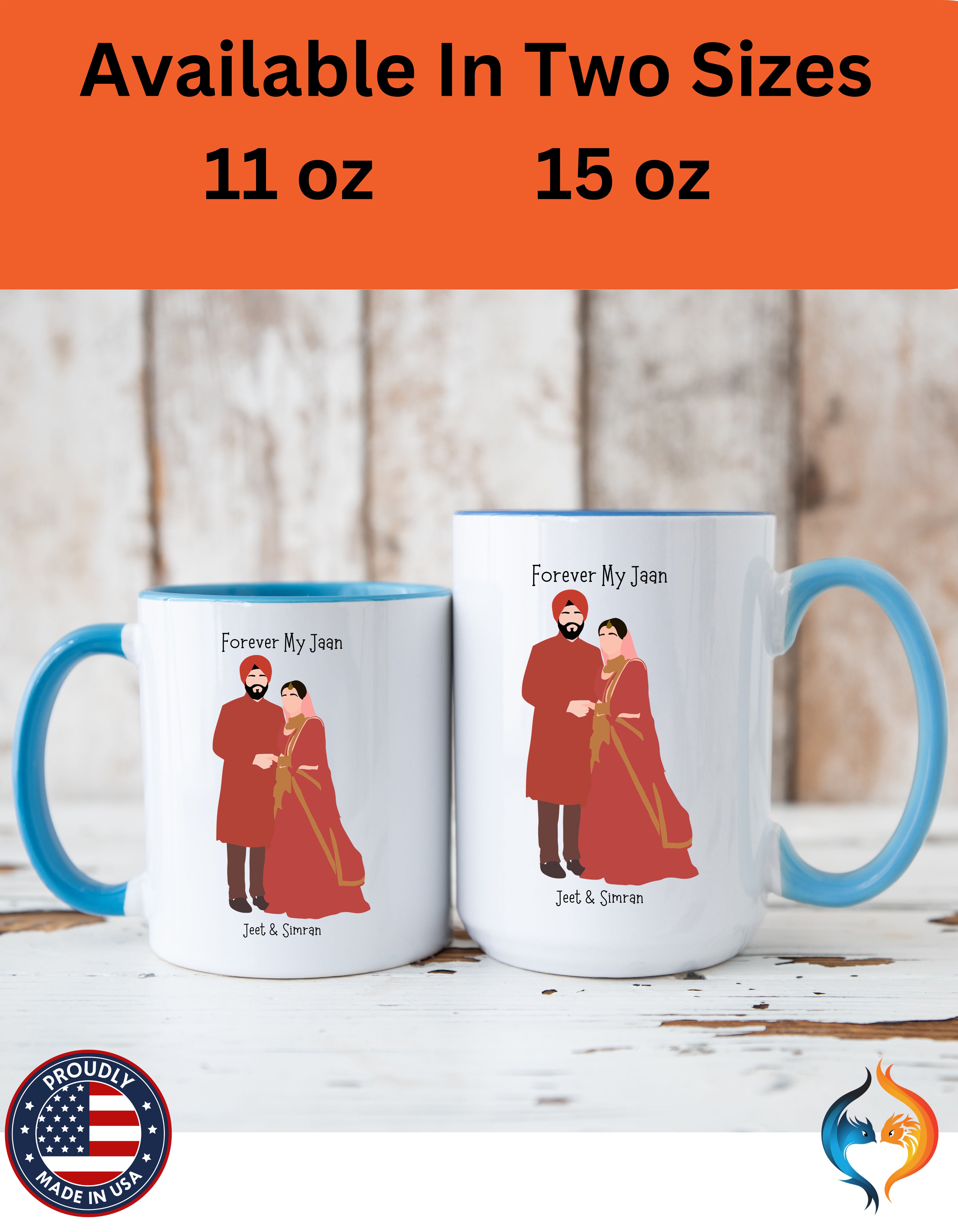 Forever Be My Jaan Couples Romantic Mug Lifestyle Mockup | Nutty Designs