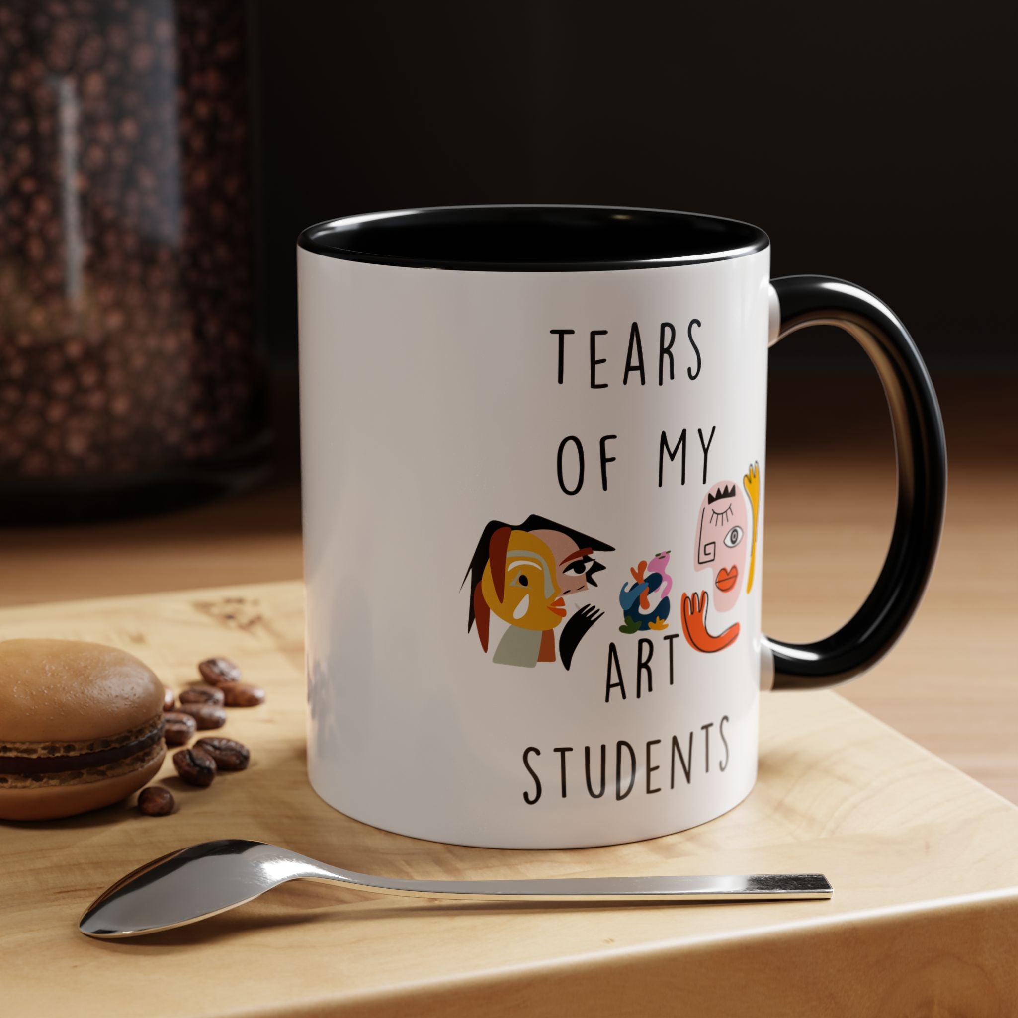 Funny Coffee Mug, Personalized Mug, Tears Of My Arts Students, Accent Cup (11, 15oz), Sarcastic Mug,  Tea Coffee Cup, Gift Under 20