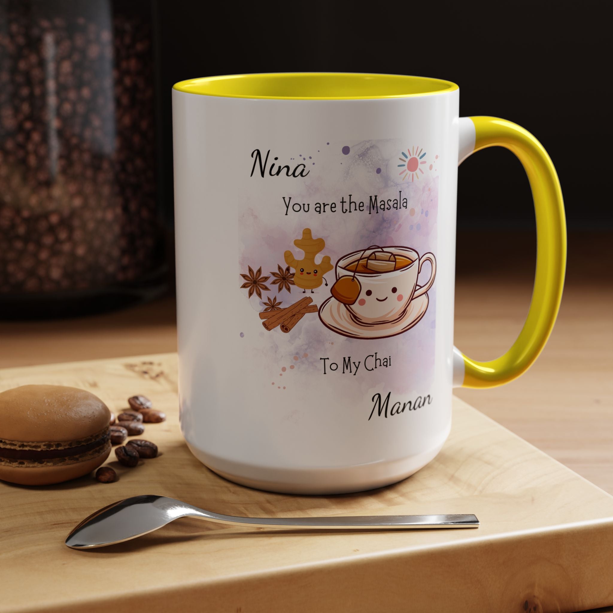 Funny Coffee Mug, Personalized Mug, You Are The Masala To My Chai Accent Cup 11/15oz, Anniversary Wedding, Valentines, Romantic Gift Him her
