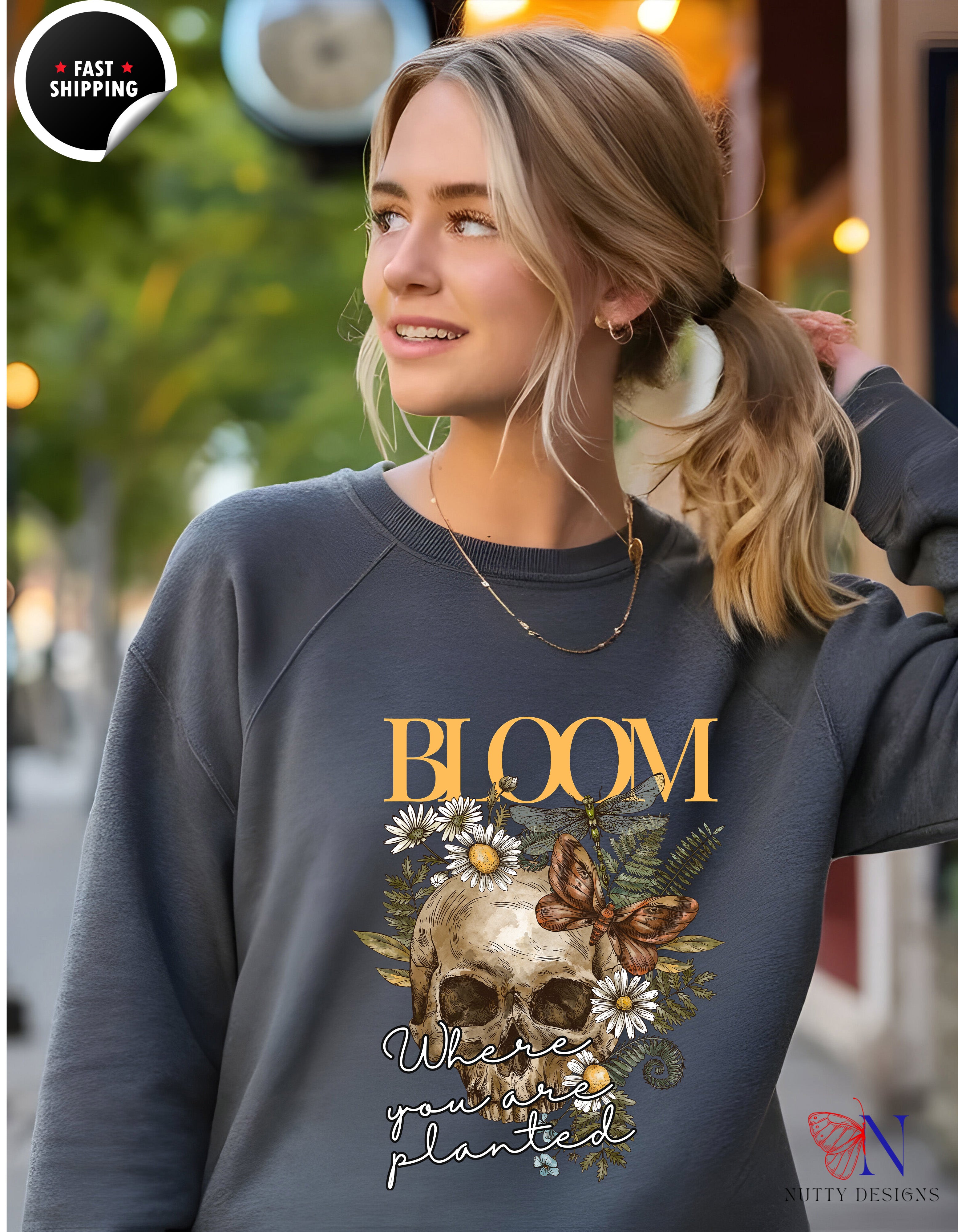 Bloom Where You Are Planted T-Shirt Product Photo | Nutty Designs