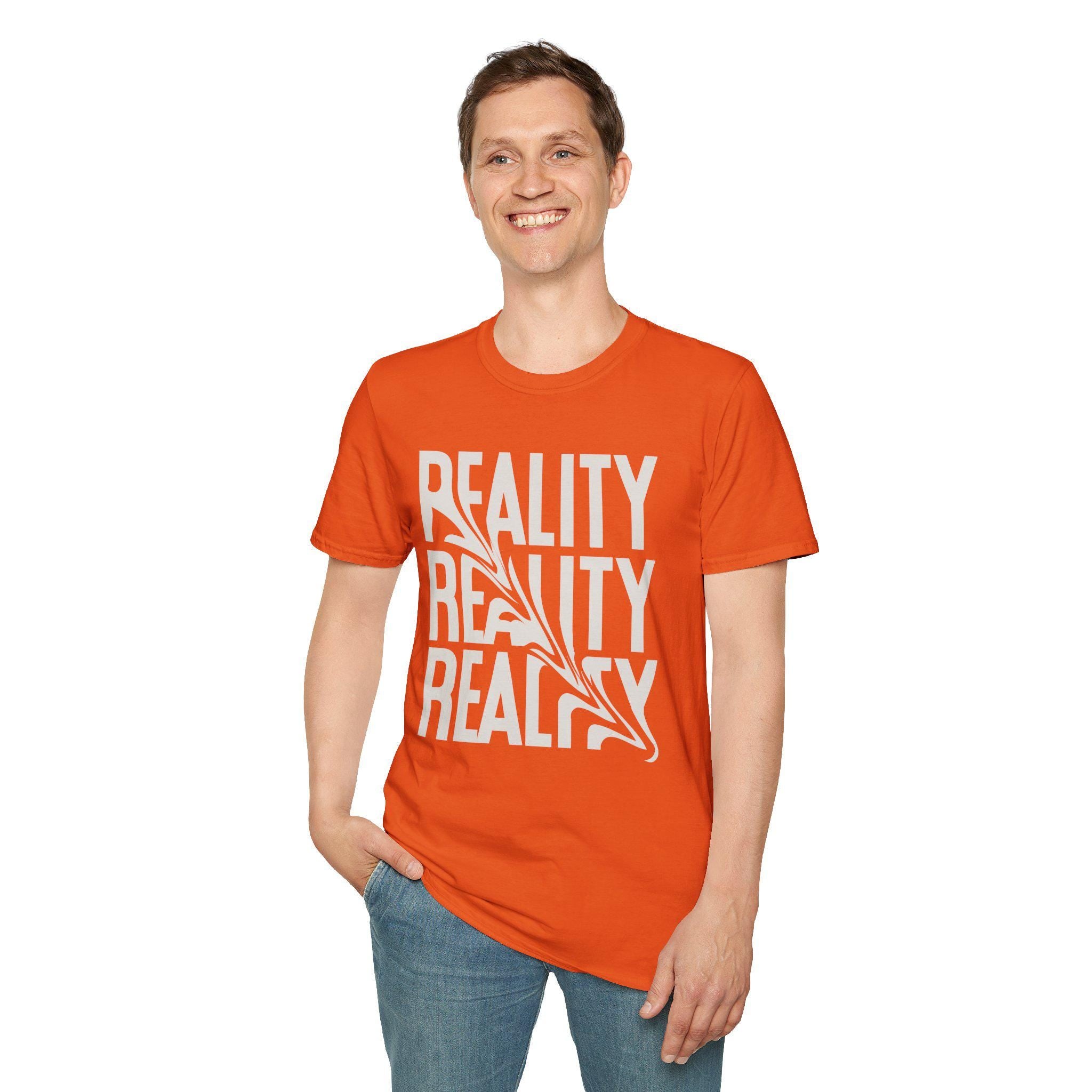 Reality Distorted T-shirt | Unique Graphic Tee | Trendy Casual Wear for Men & Women | Streetwear Fashion