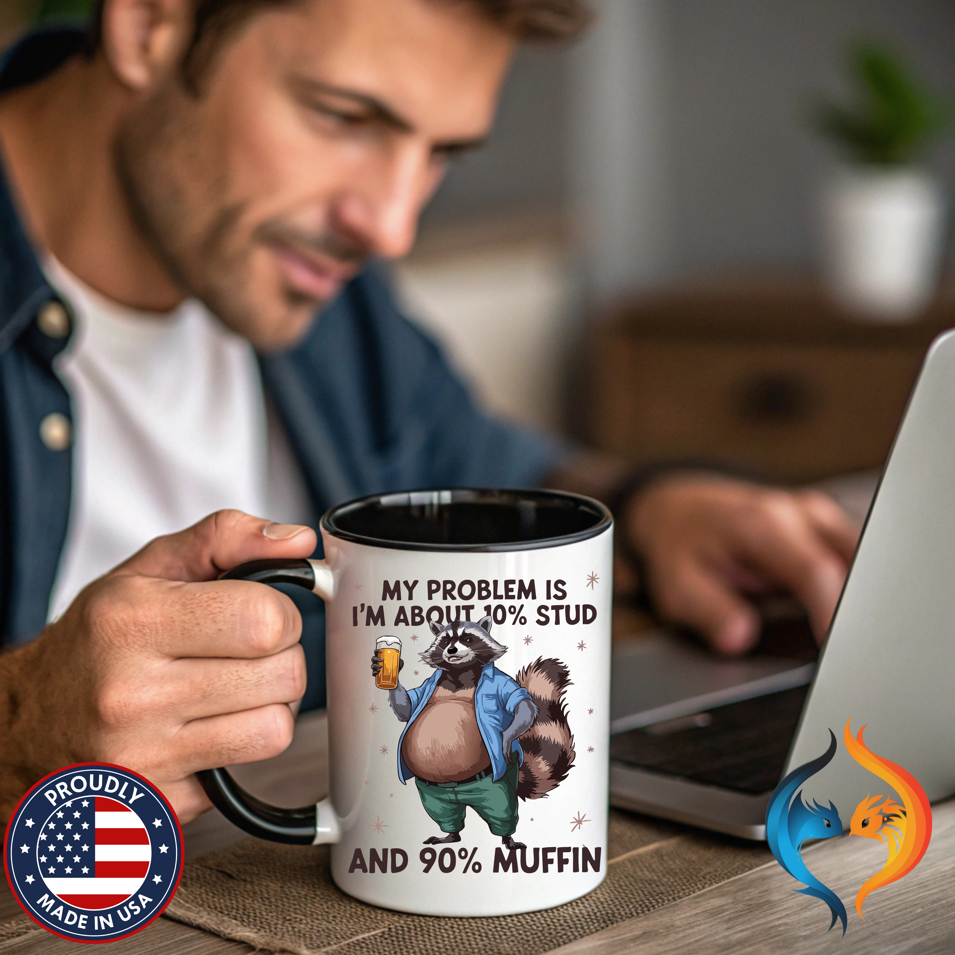 10% Stud - 90% Muffin | Funny Coffee Mug