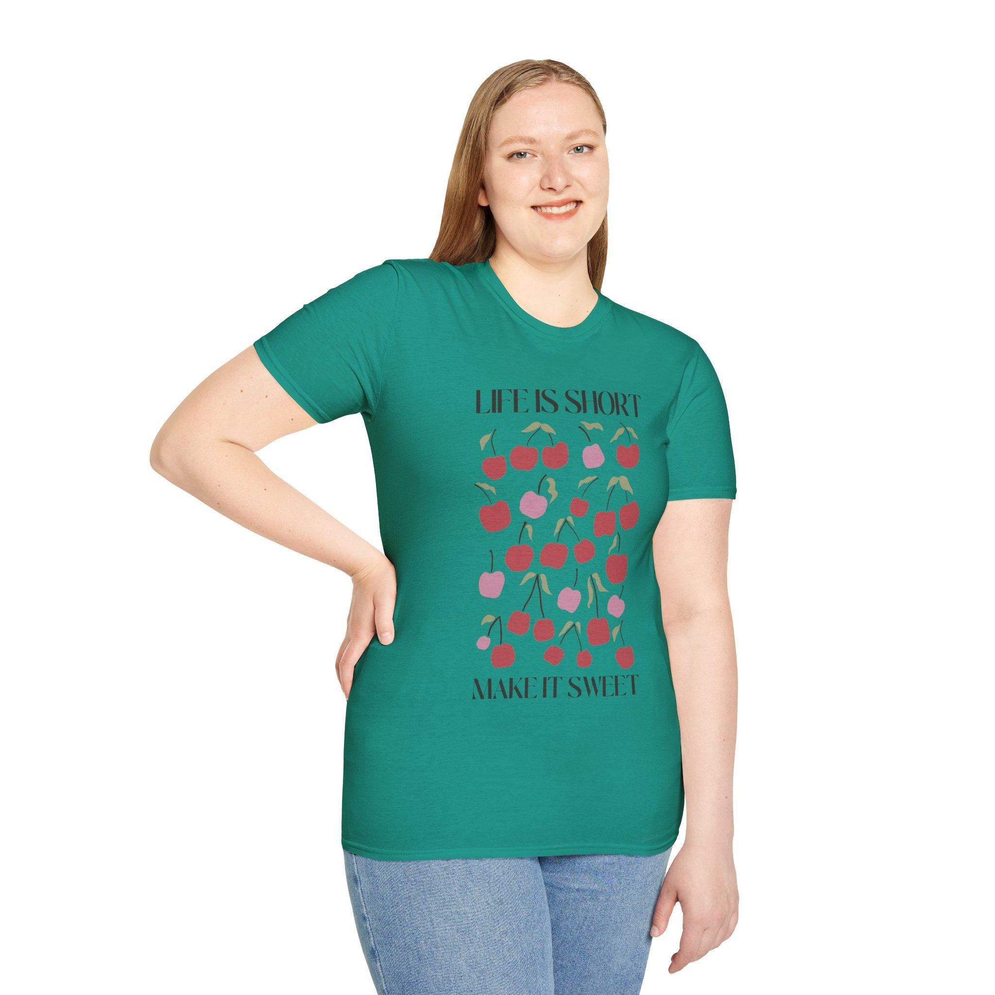 Life is Short Cute Shirt, Motivational Party Vacation Tee, Gift for Him & Her - Sweet Positive Vibes