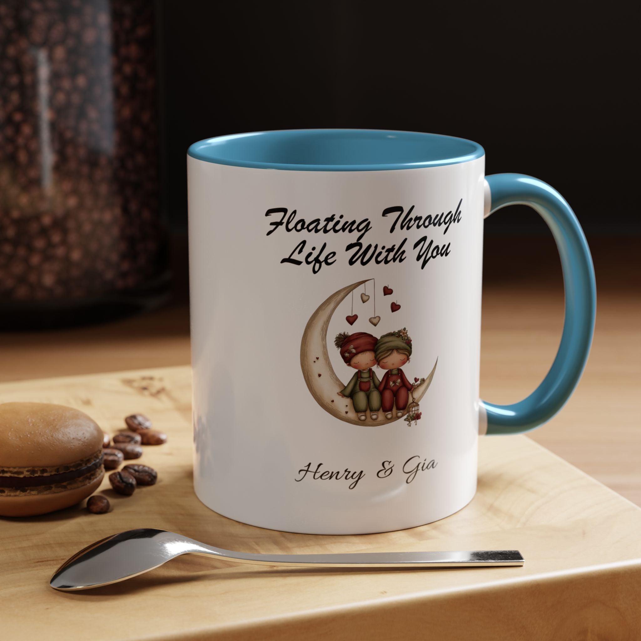 Floating Through Life With You Mug Lifestyle Mockup | Nutty Designs