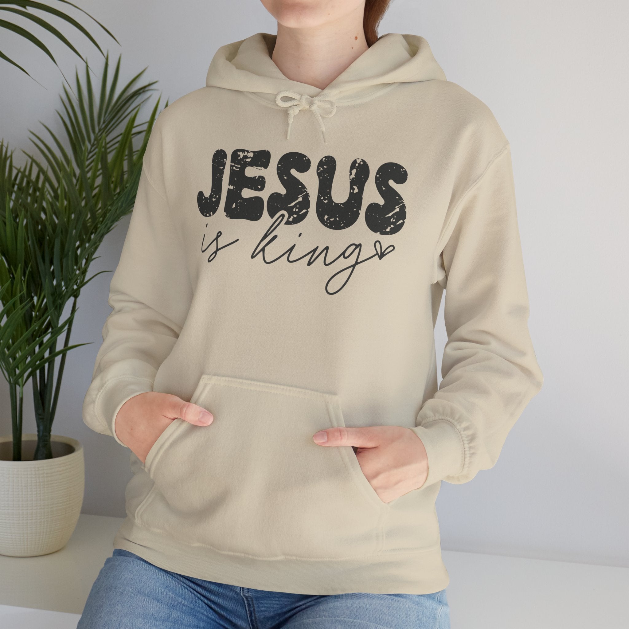 Jesus Is King Hoodie — Christian Faith Pullover