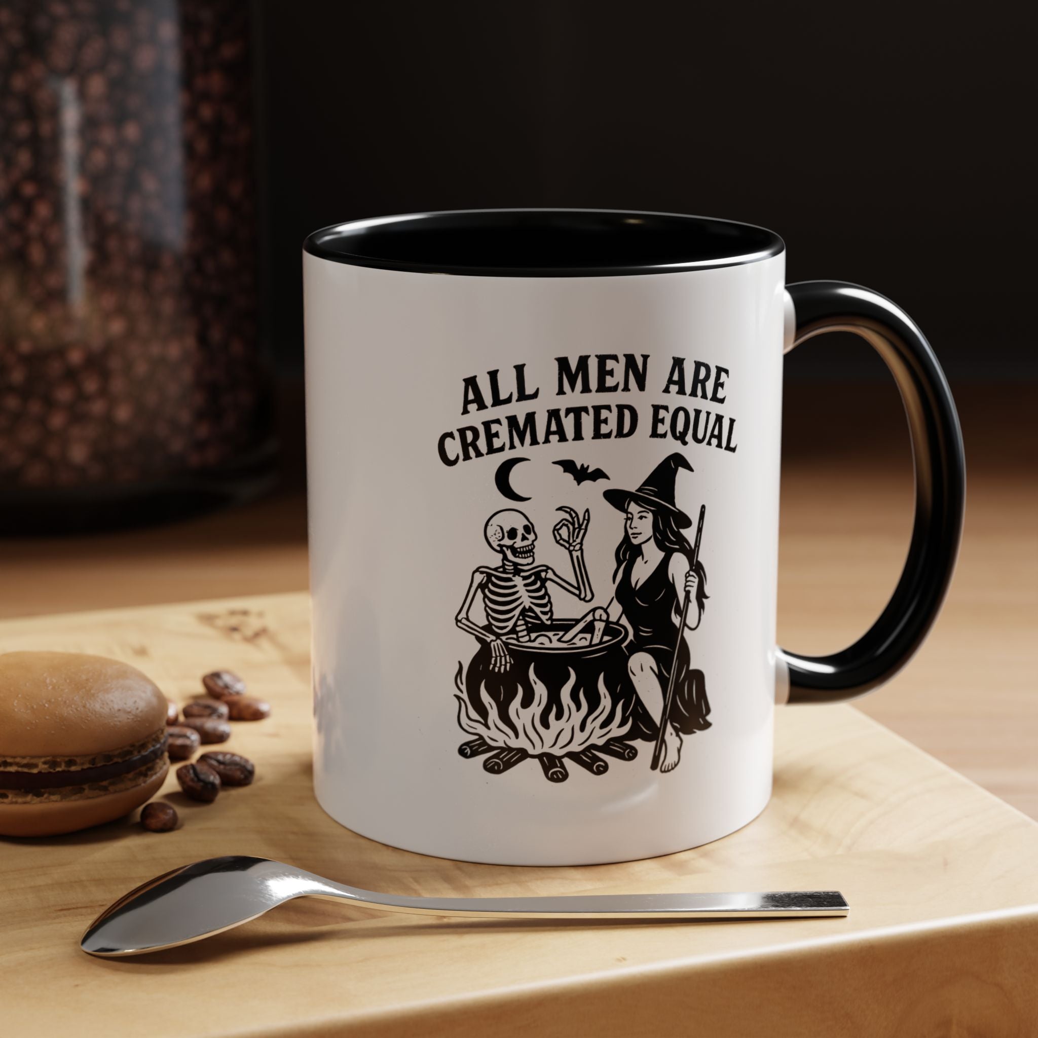 All Men Are Cremated Equal | Funny Coffee Mug, Sarcastic Tea Cup, Unique Gift Idea