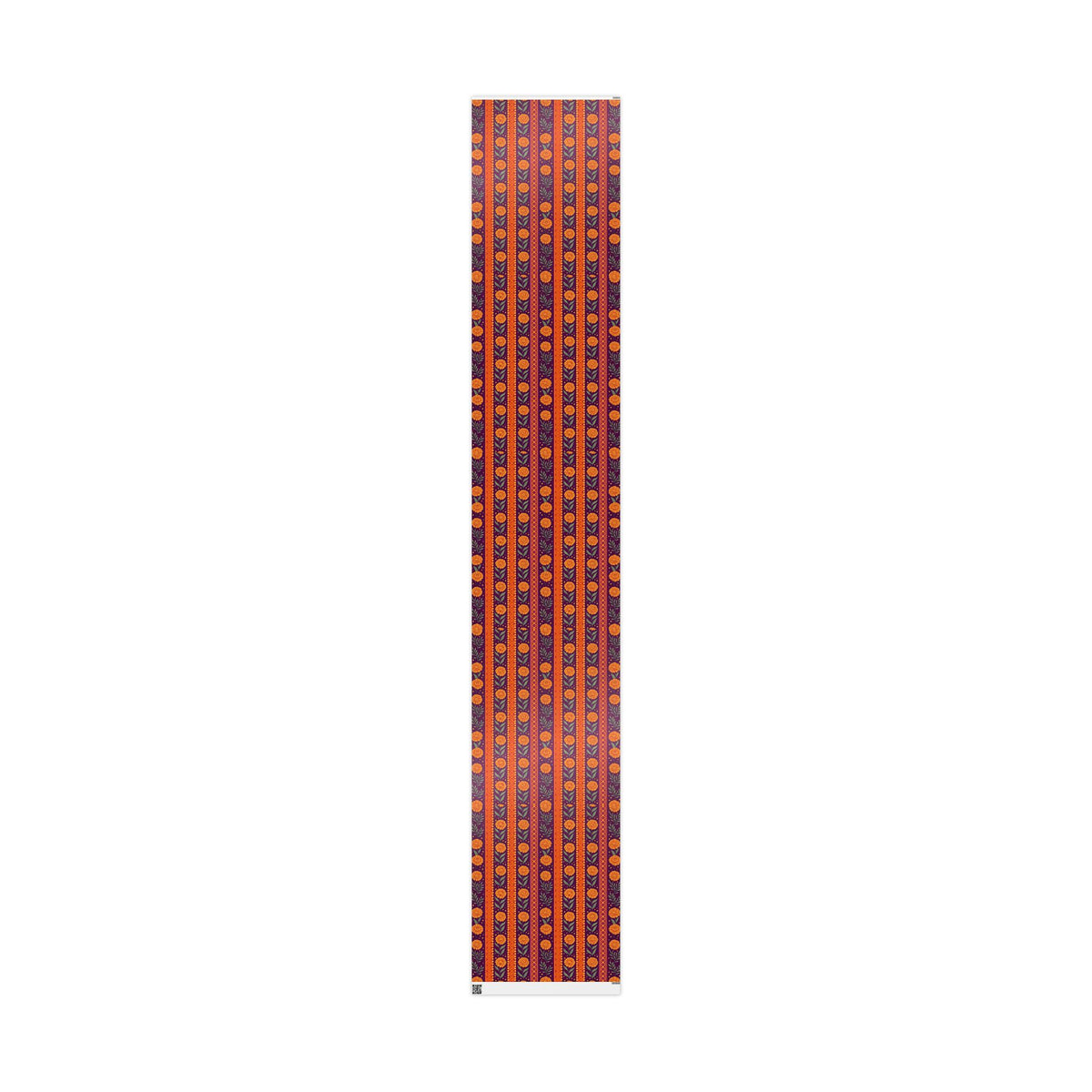 Diwali Wrapping Paper Roll - Marigold Festive Stripe Indian Gift Wrap