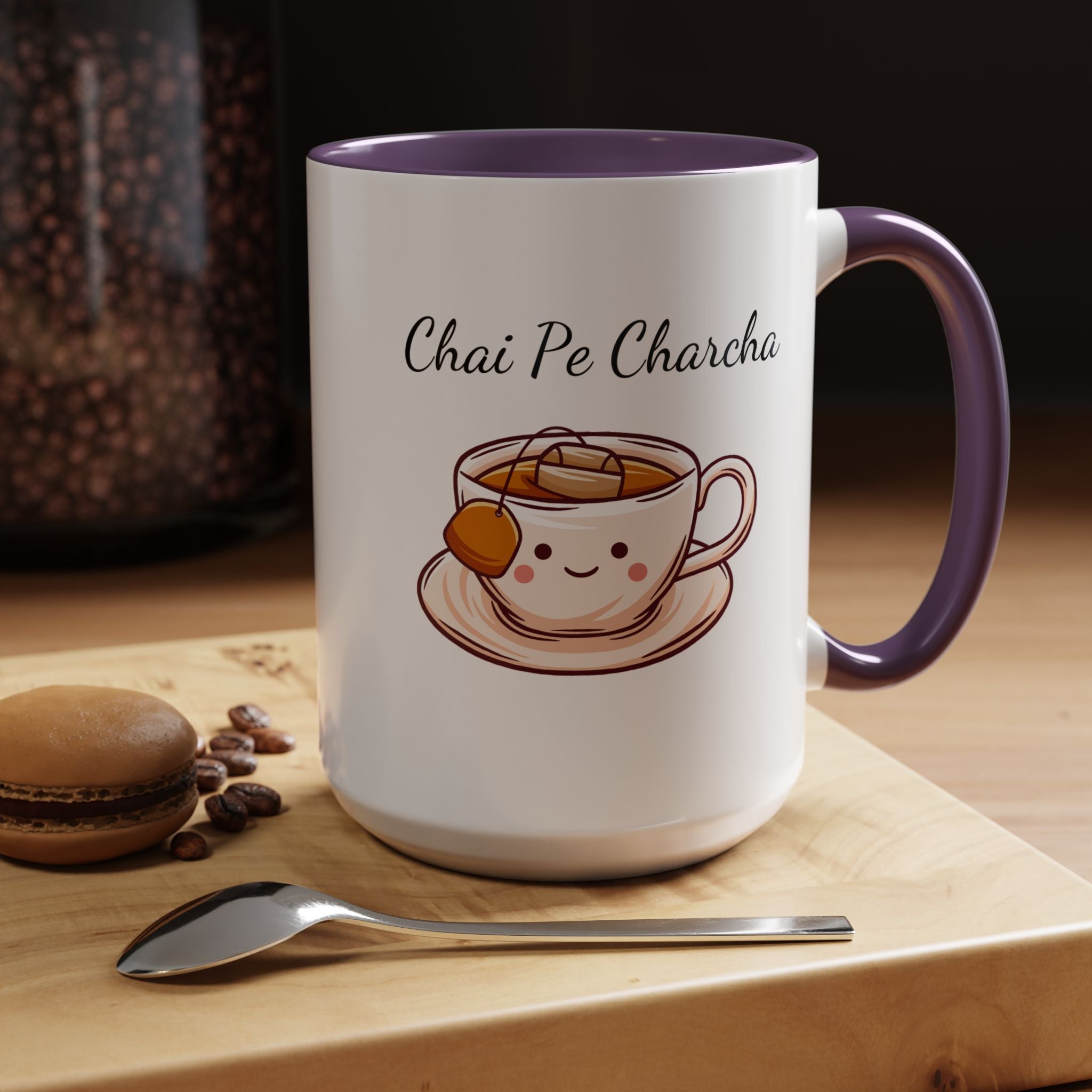 Funny Coffee Mug, Personalized Mug, Chai Pe Charcha Accent Cup 11/15oz, Indian Pakistani Punjabi, BJP Narendra Modi Lover Tea Chai Lover Cup