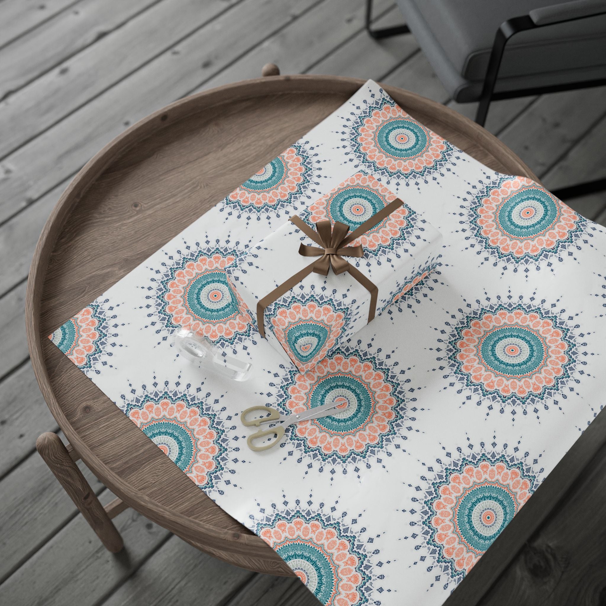Ramadan Wrapping Paper - Islamic Gift Wrap With Mandala Designs