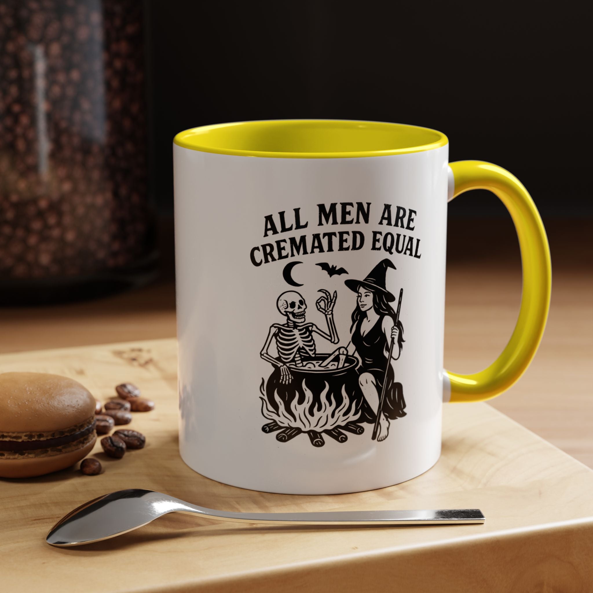 All Men Are Cremated Equal | Funny Coffee Mug, Sarcastic Tea Cup, Unique Gift Idea