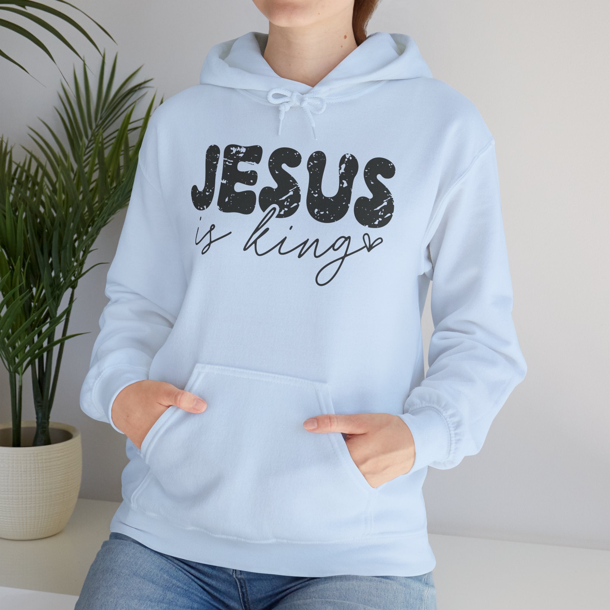Jesus Is King Hoodie — Christian Faith Pullover