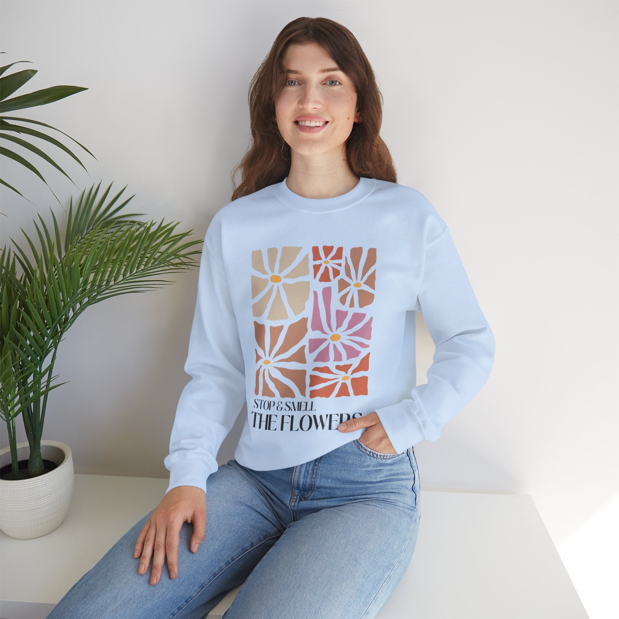 Boho Stop & Smell Flowers sweatshirt