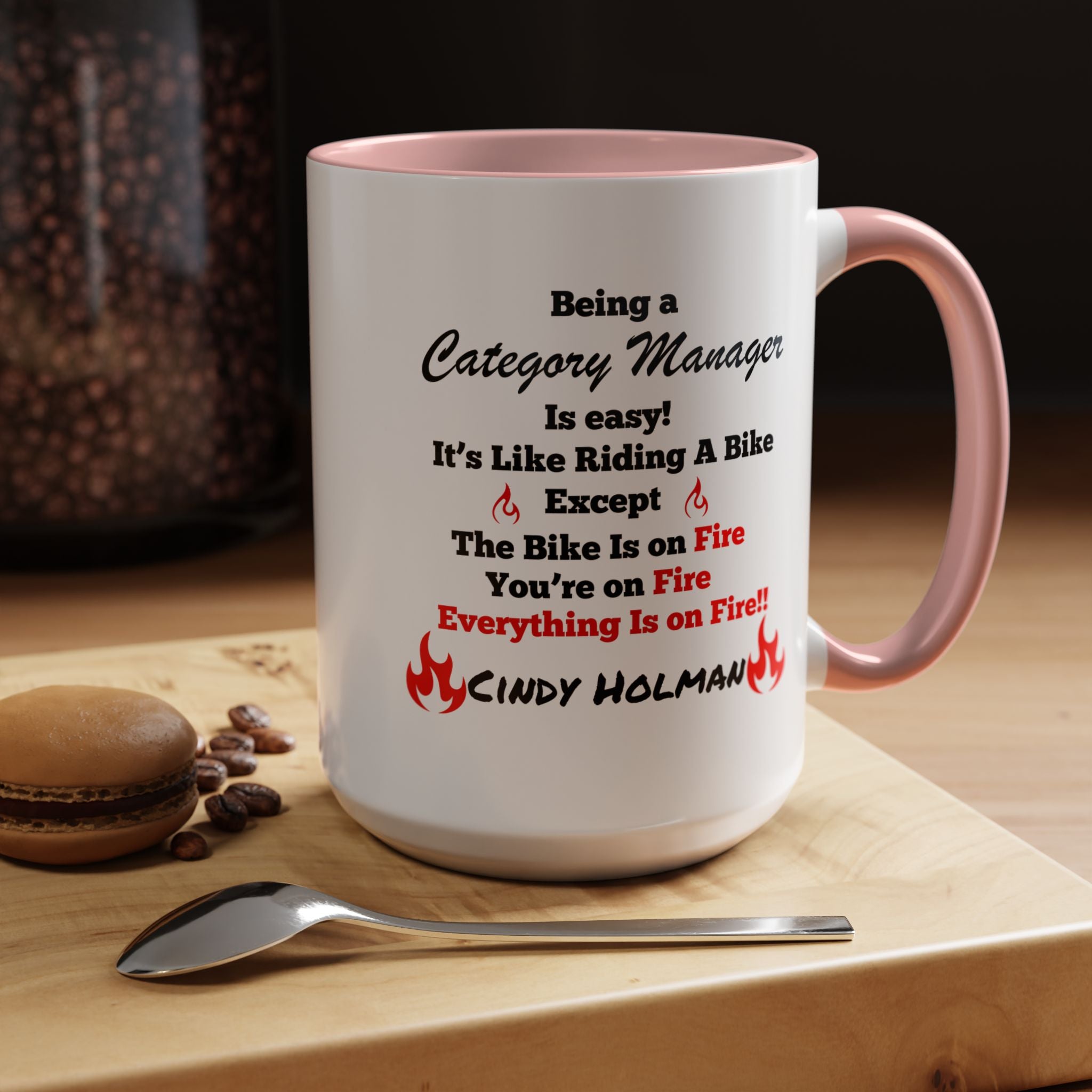 Being A Category Manager Is Easy Accent Coffee Mug — Funny Office Manager Gift (11/15oz)
