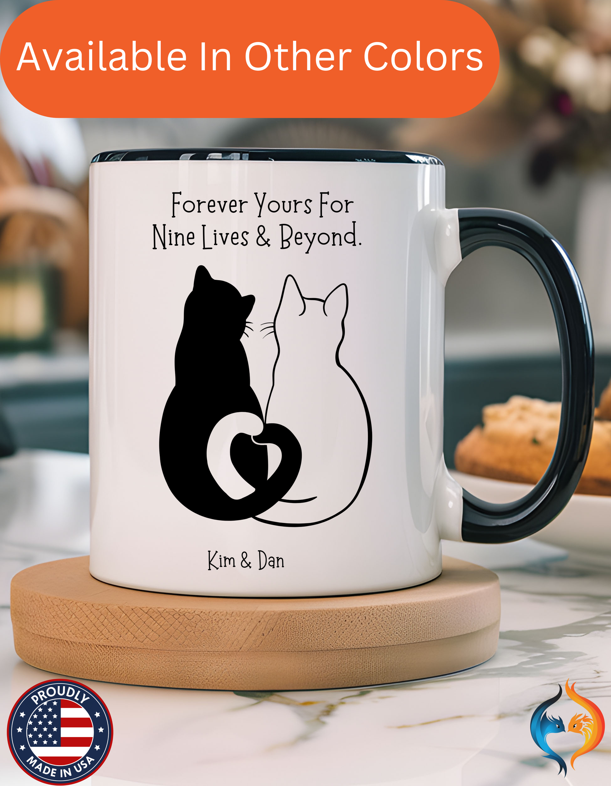 Forever Yours For Nine Lives And Beyond Romantic Mug Product Photo | Nutty Designs