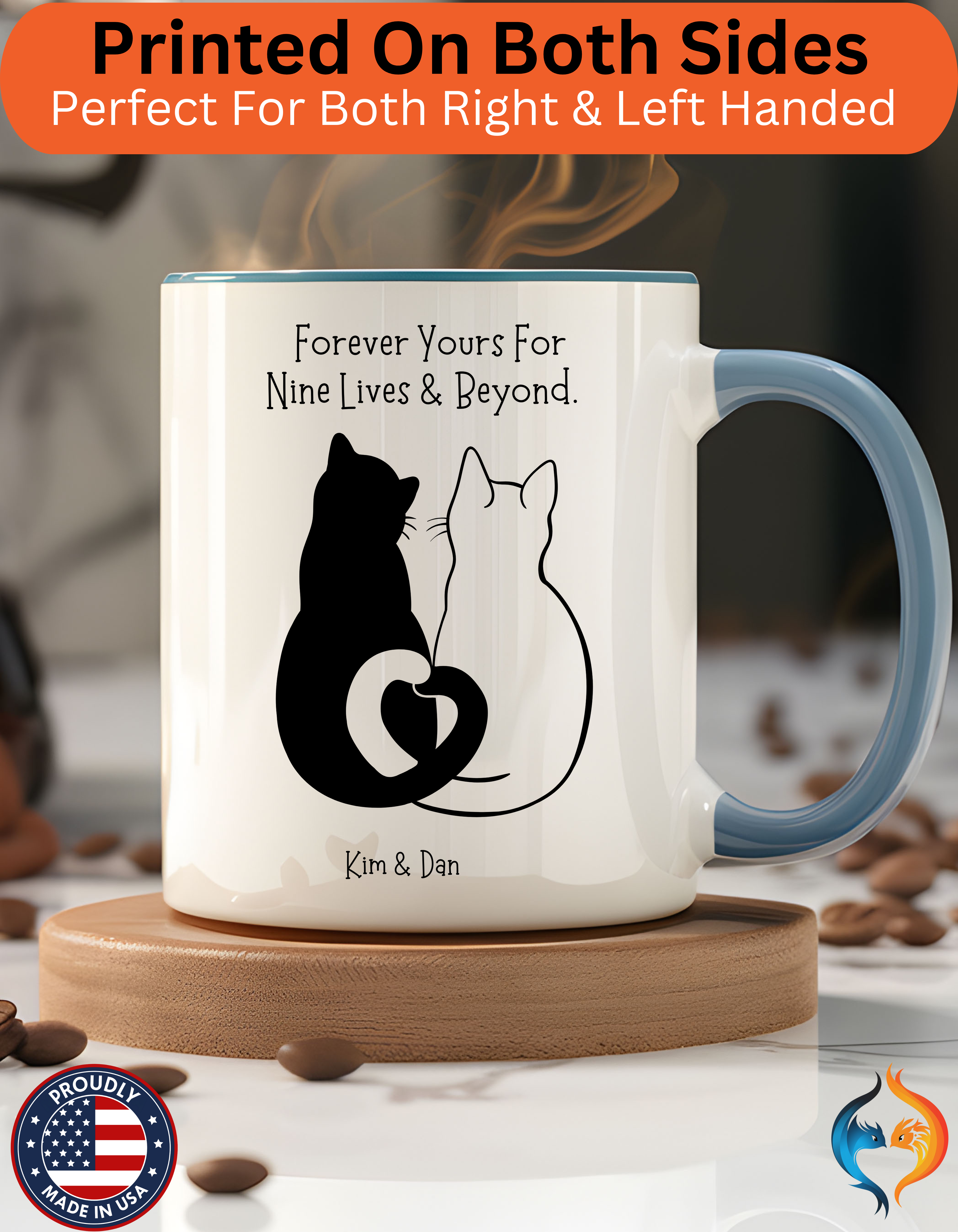 Forever Yours For Nine Lives And Beyond Romantic Mug Product Photo | Nutty Designs