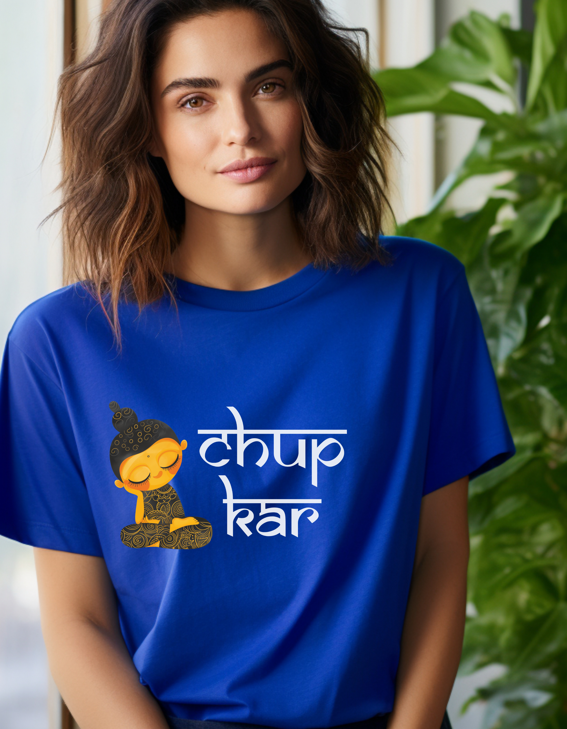 Chup Kar T-Shirt Lifestyle Mockup | Nutty Designs