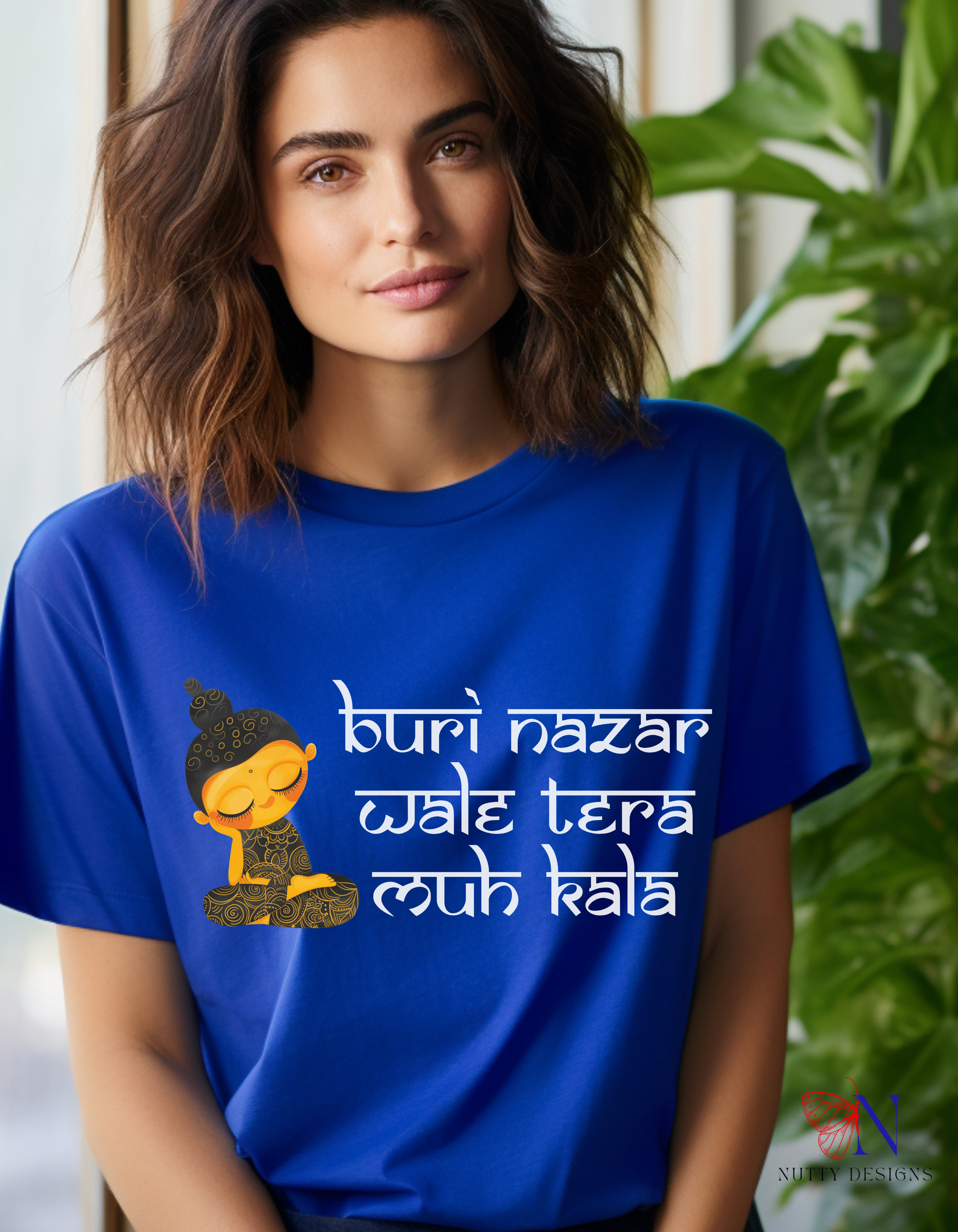 Buri Nazar Wale Tera Muh Kala T-Shirt Product Photo | Nutty Designs