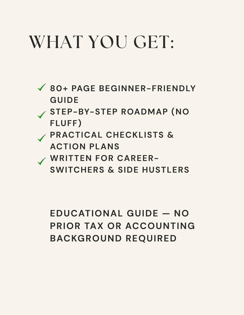 Tax Side Hustle - Become a Certified Preparer (PDF Guide) - Includes Getting PTIN, Clients