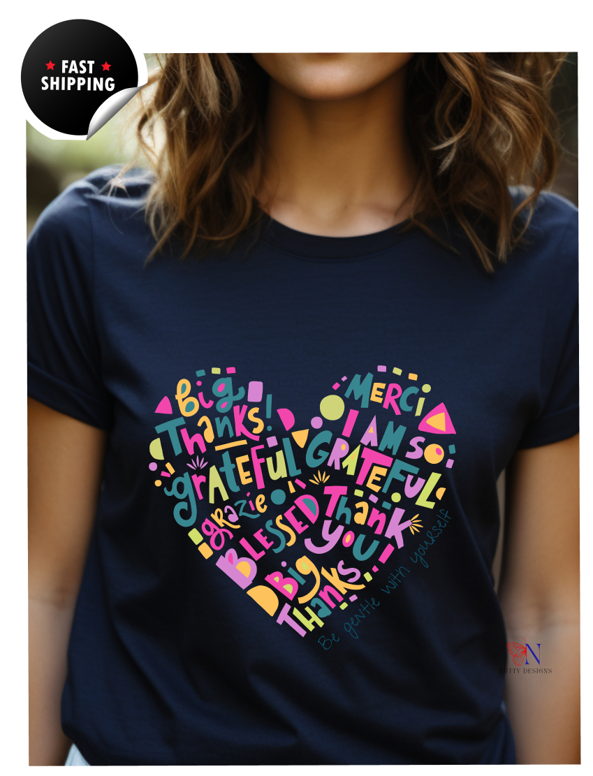Be Gentle with yourself Inspirational Tee, Mercy Grateful,Blessed Motivation/Gratitude Tshirt, Motivation Gift,Emotional Gift Unisex T-Shirt
