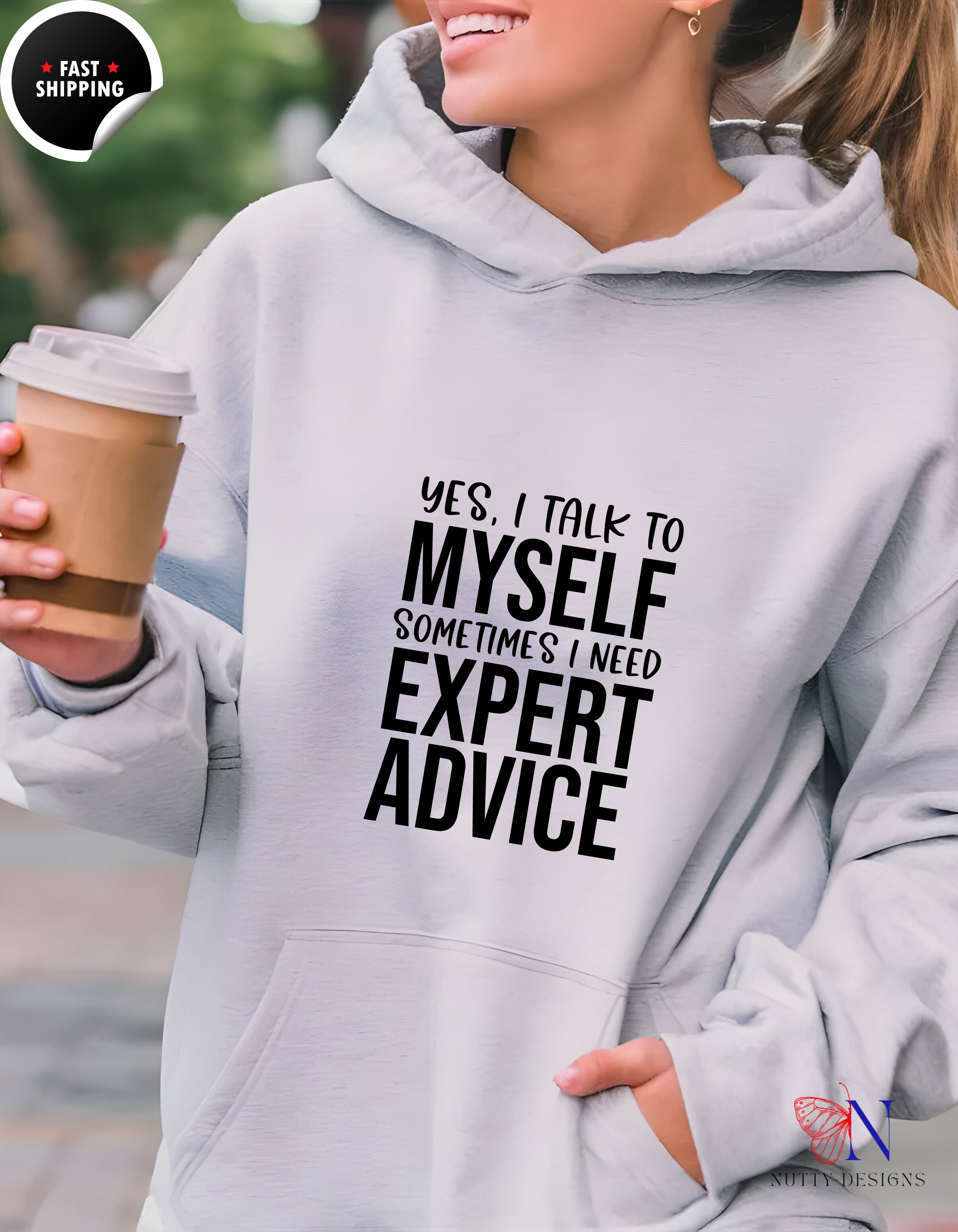 Yes, I Talk to Myself Sometimes Hoodie - I Need Expert Advice — view 14