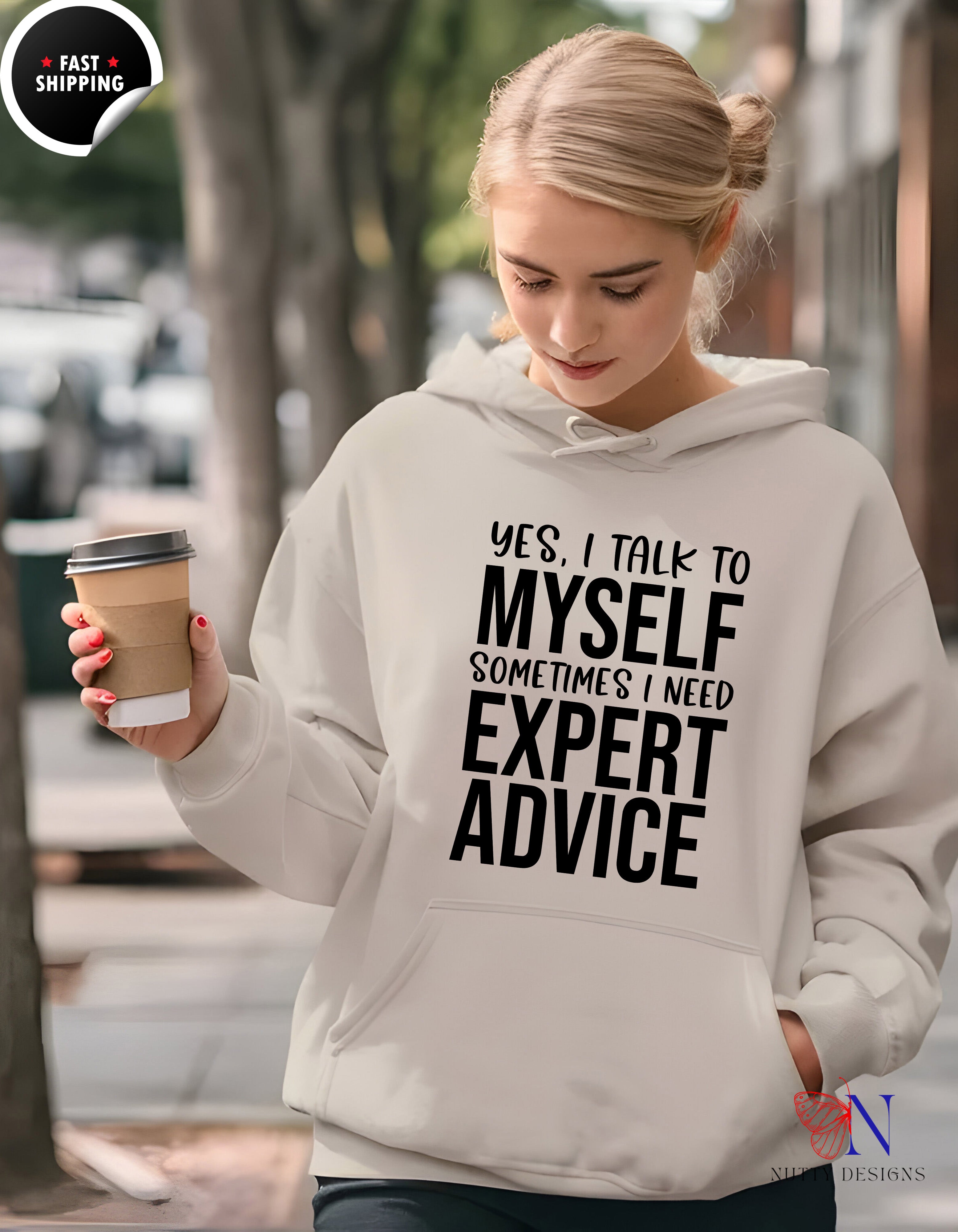 Yes, I Talk to Myself Sometimes Hoodie - I Need Expert Advice — view 17