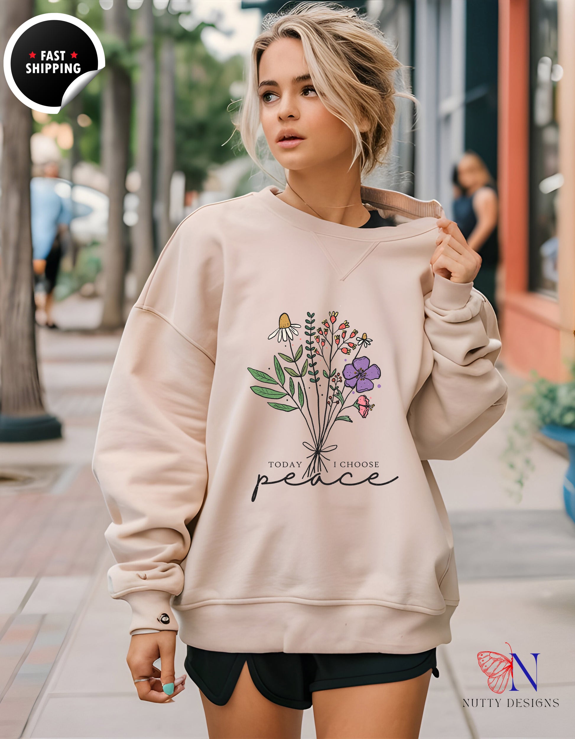 Today I chose peace Sweatshirt — view 23