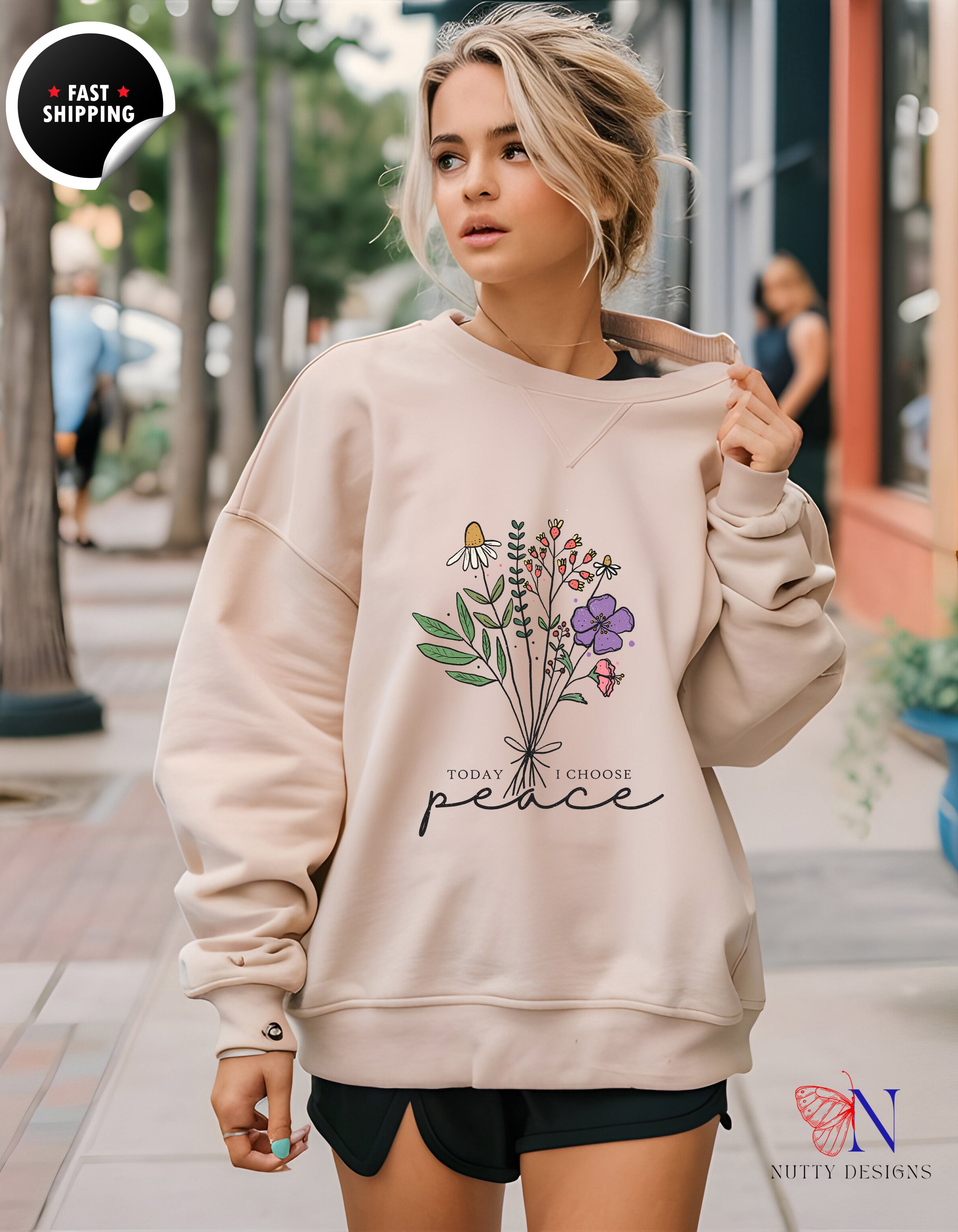 Today I chose peace Sweatshirt — view 23