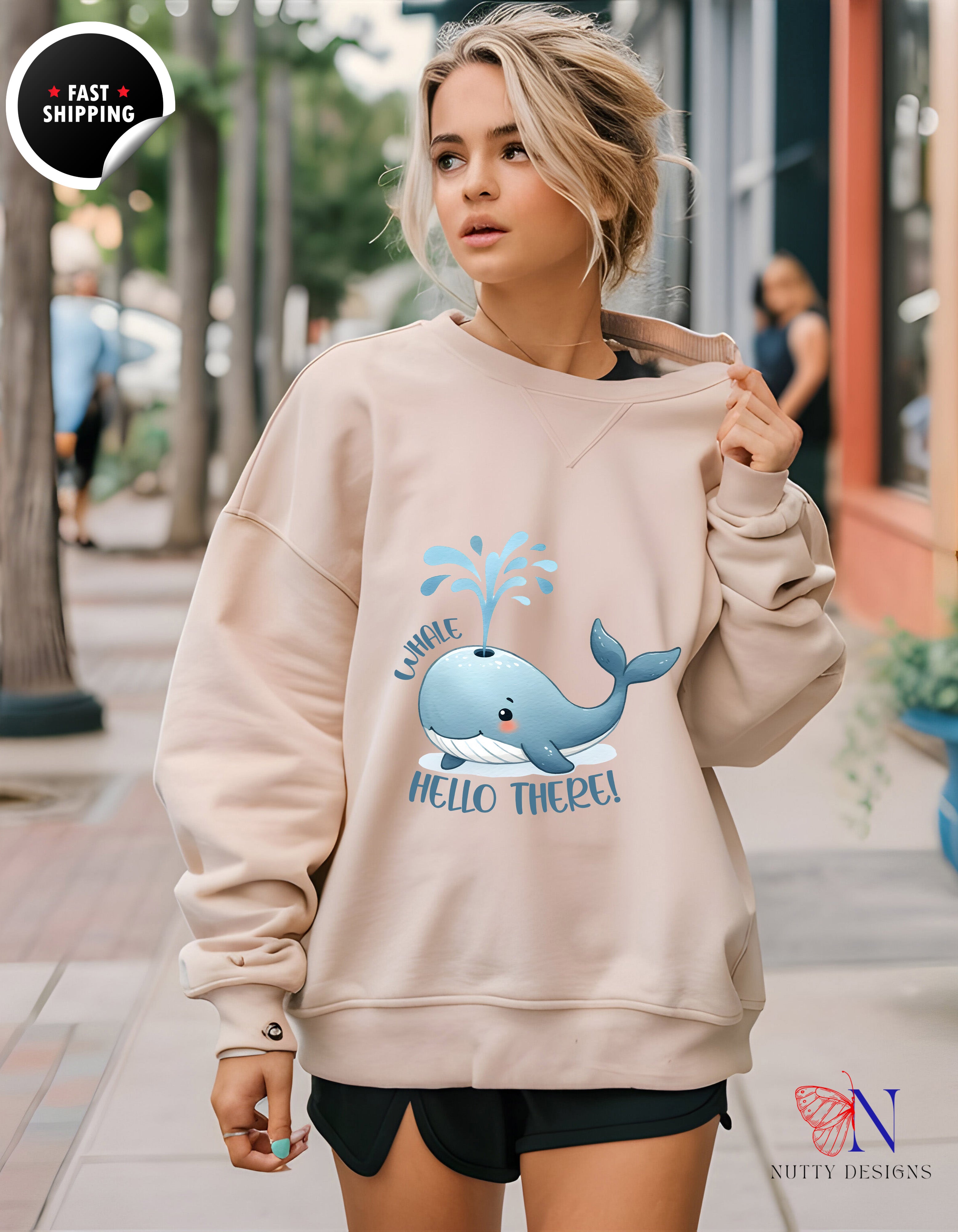 Whale Hello There Sweatshirt - Crewneck — view 21