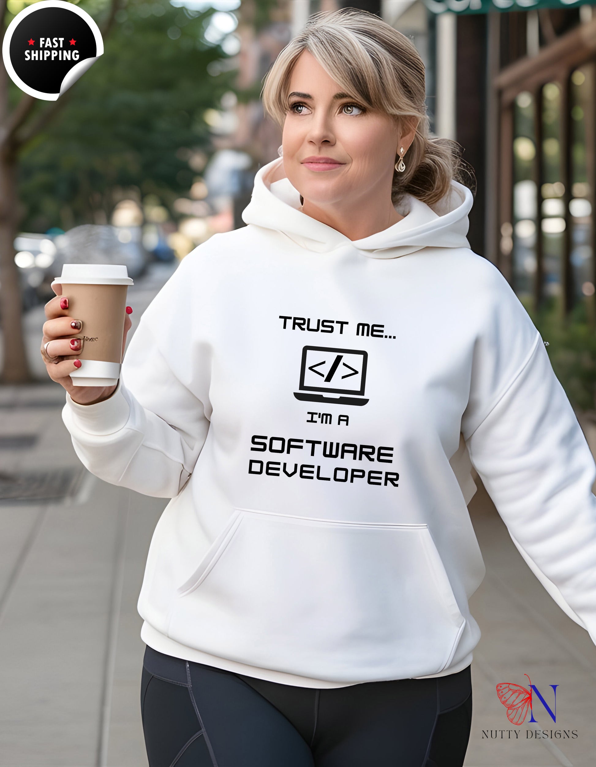 Software Developer Hoodie - Trust Me I'm a Software Engineer — view 19