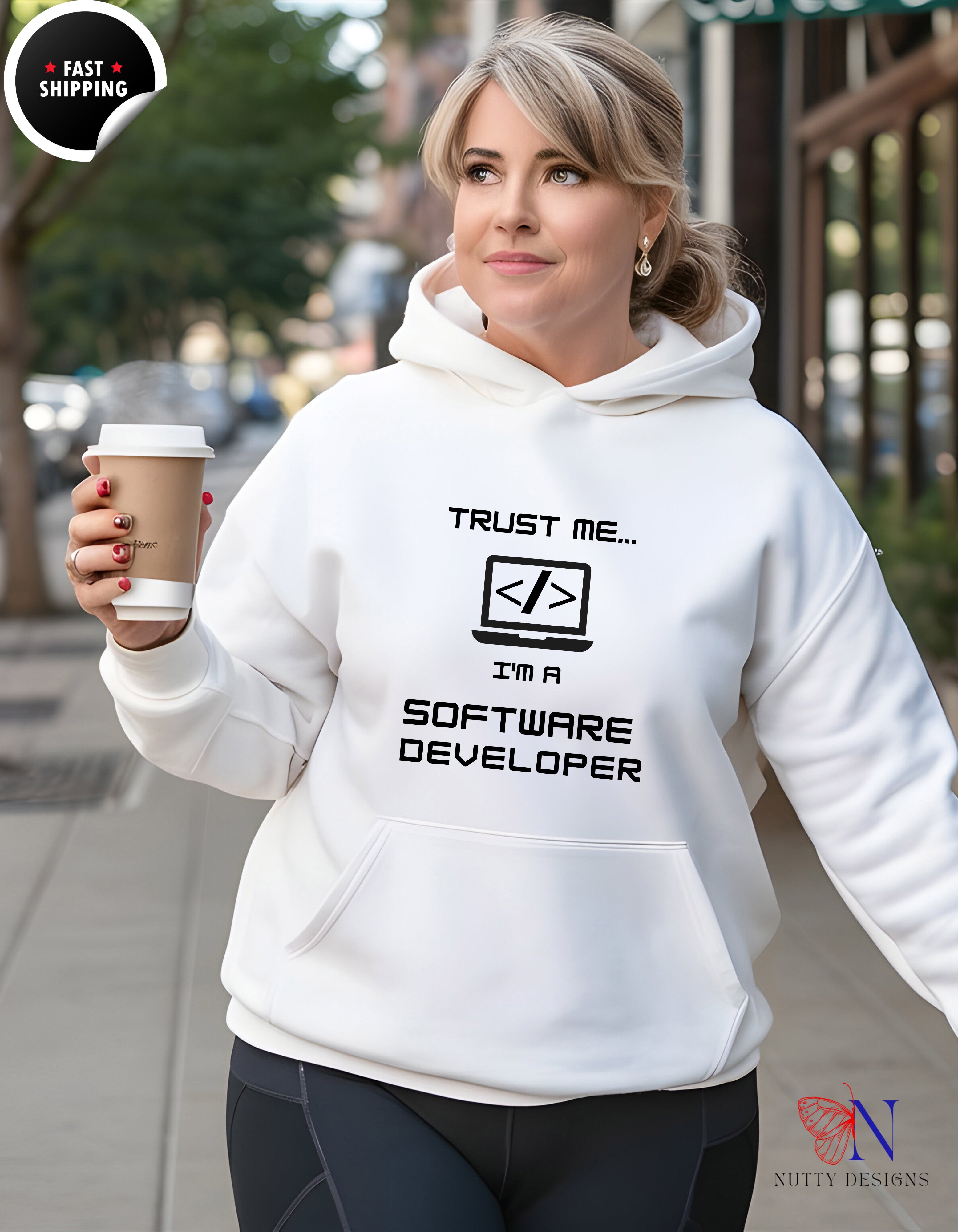 Software Developer Hoodie - Trust Me I'm a Software Engineer — view 19
