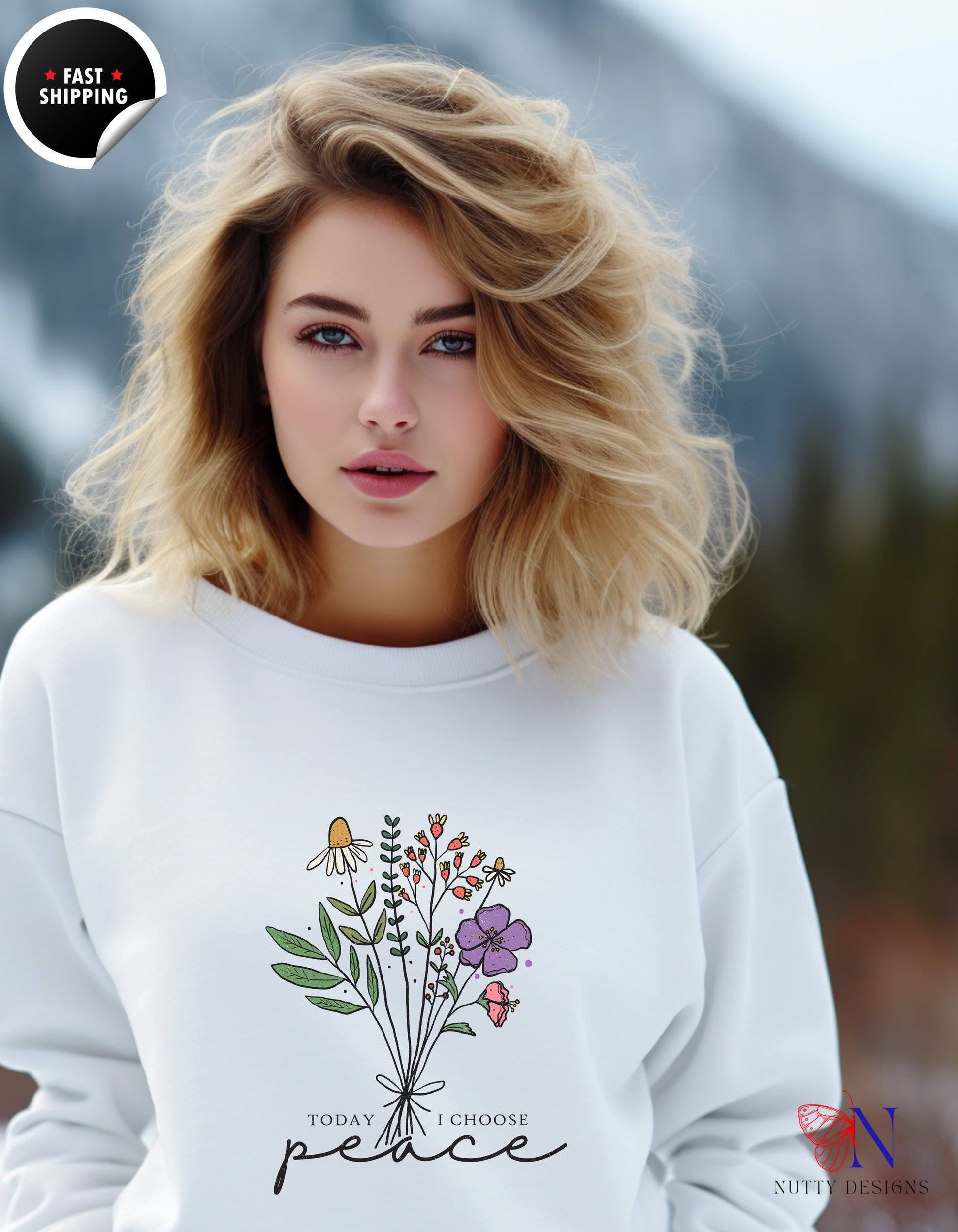 Today I chose peace Sweatshirt — view 25