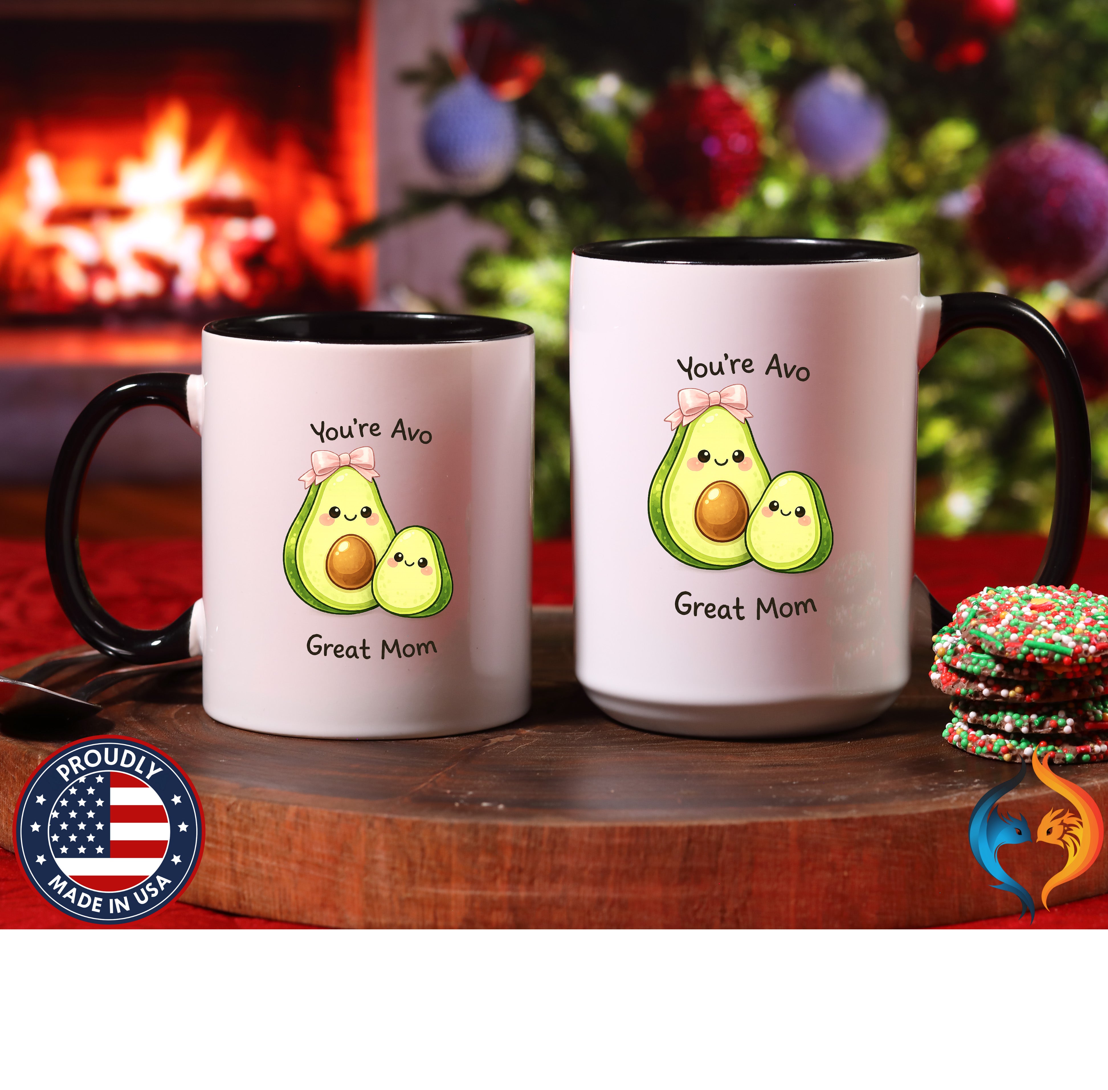You're Avo Great Mom Avocado coffee mug duo mockup - Mother's Day gift