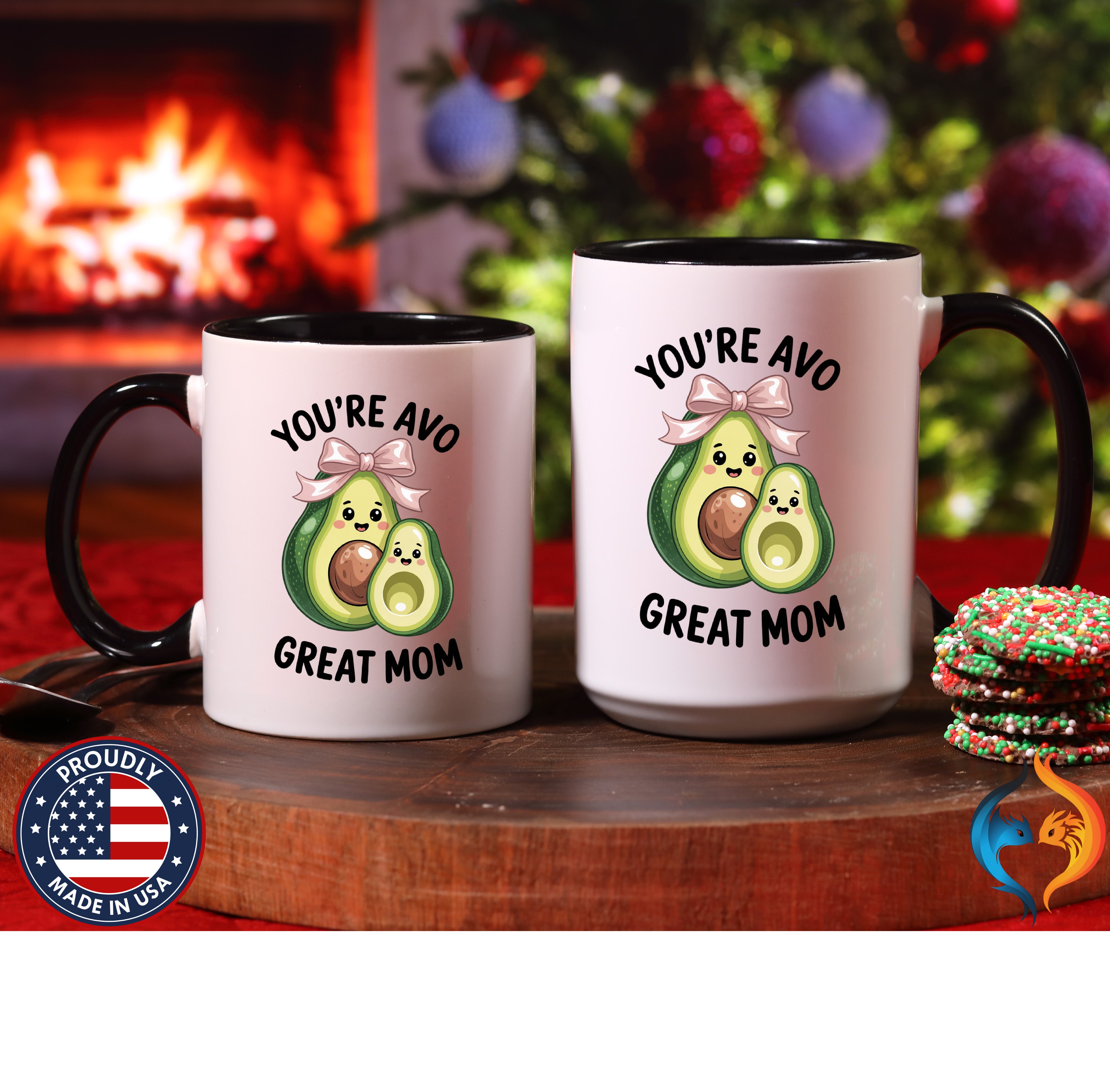 You're Avo Great Mom Avocado V2 coffee mug duo mockup - Mother's Day gift