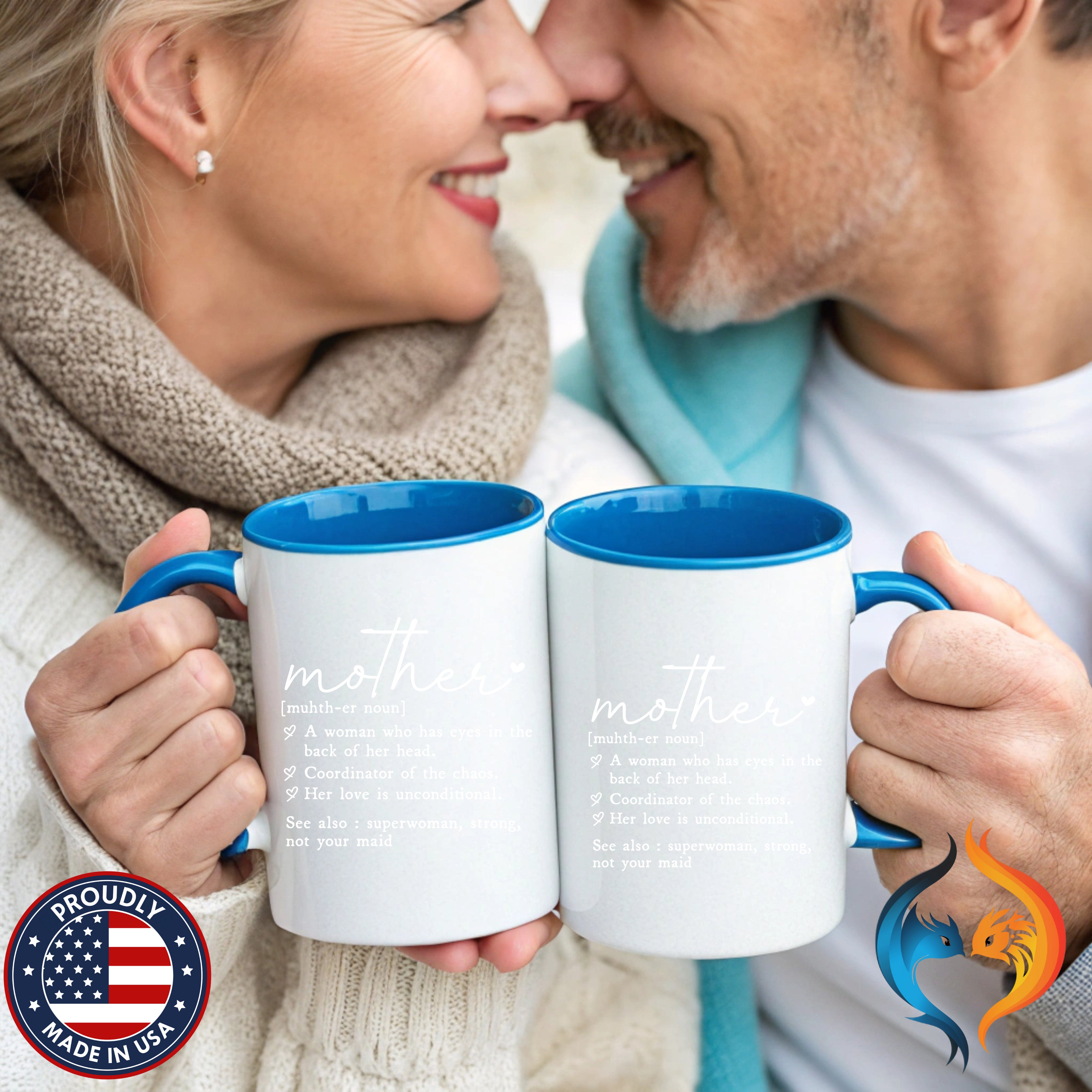 Mother Definition Dictionary coffee mug duo mockup - Mother's Day gift