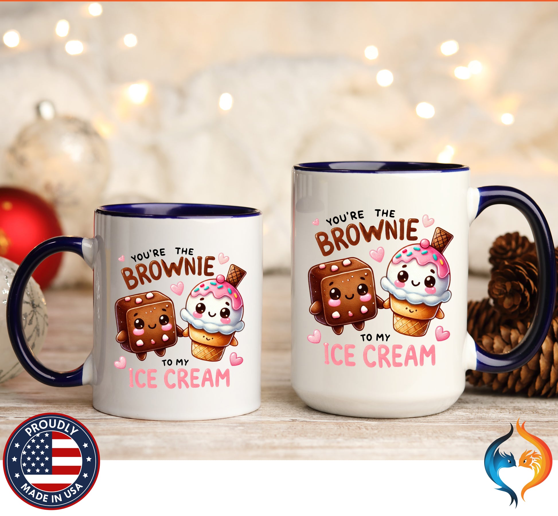 Lick Me Till Ice Cream Mug | , Cute Kawaii Ice Cream Design - Mugs-Double_DBlueDBL