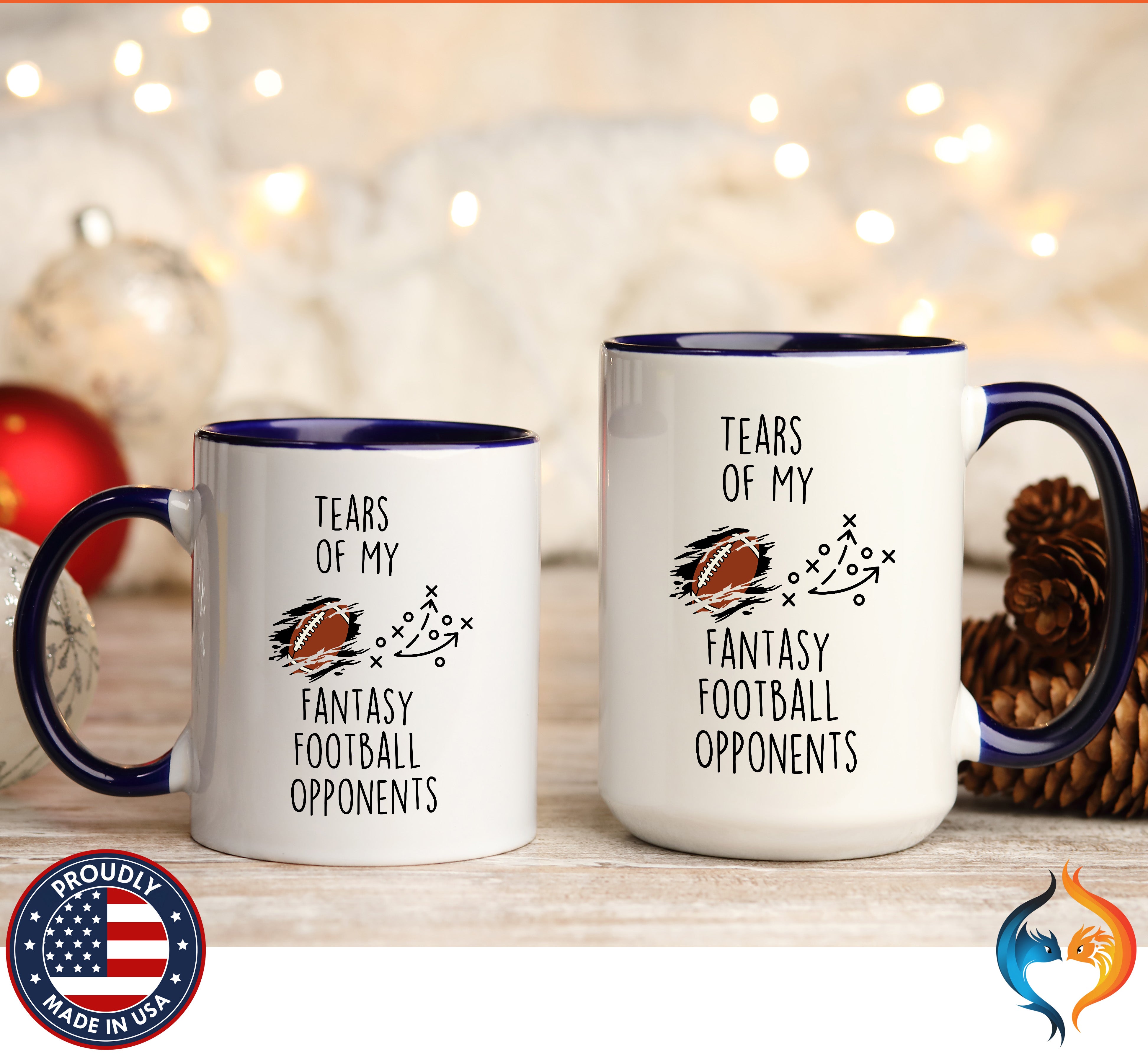 Sarcastic Sports Mug - Tears of My Fantasy Football Opponents — view 29
