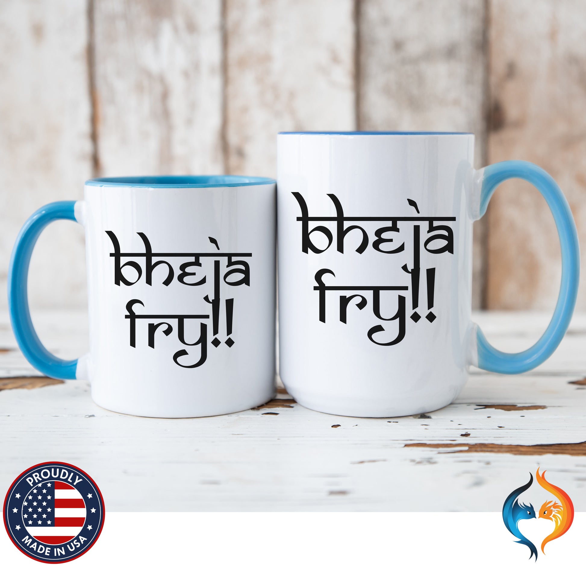 Desi Roots Cup 'Bheja Fry' Indian Paki Accent Chai Cup () |  - Mugs-Double_LBlu Dbl