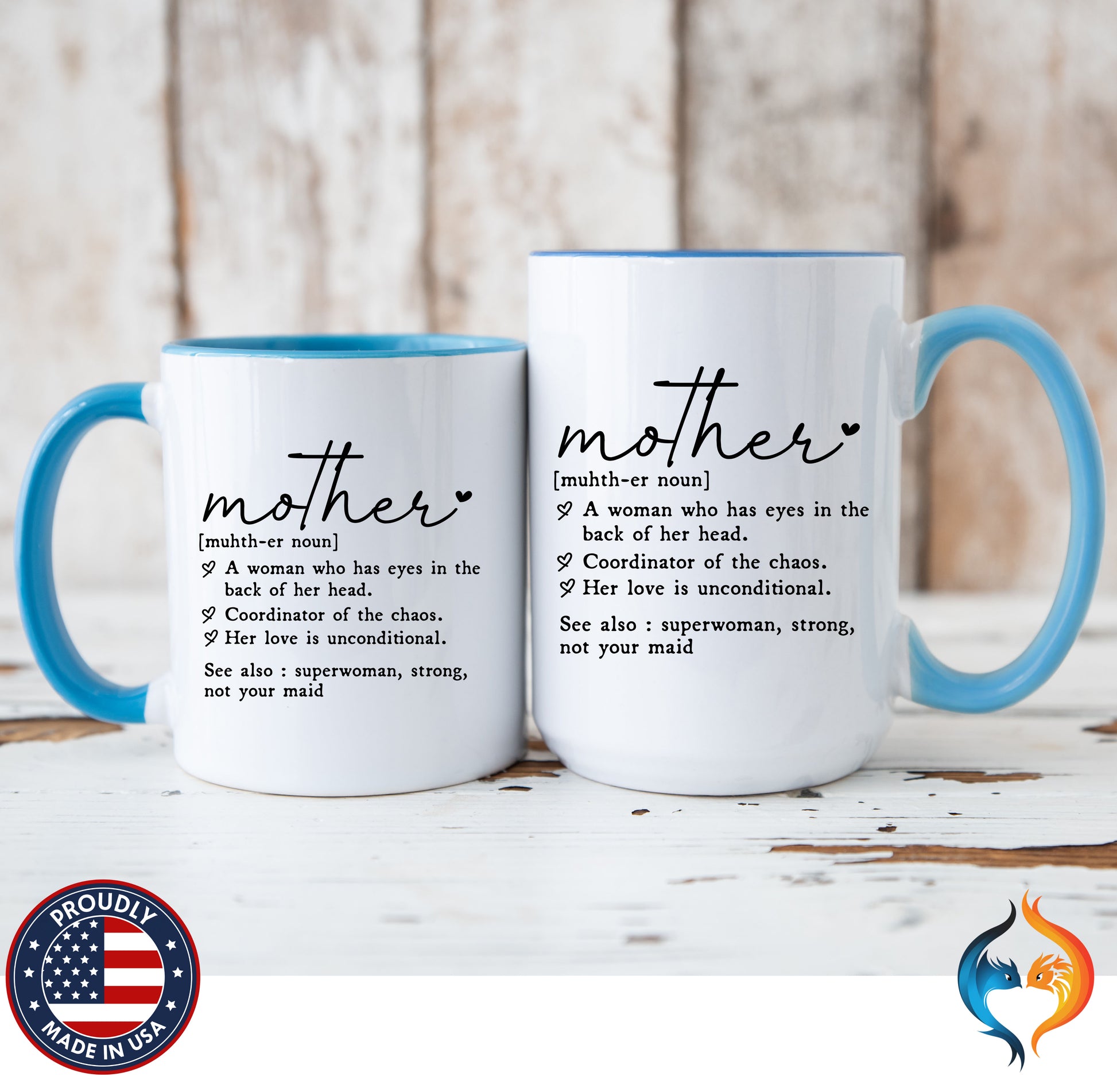 Mother Definition Dictionary coffee mug duo mockup - Mother's Day gift
