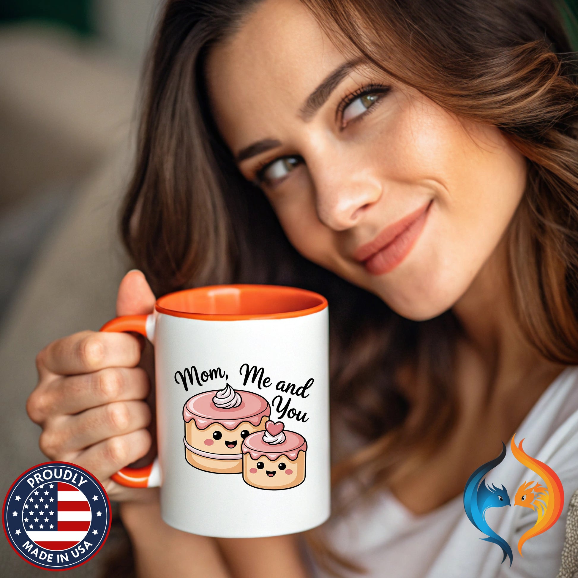 Mom Me And You Cake coffee mug mockup - Mother's Day gift
