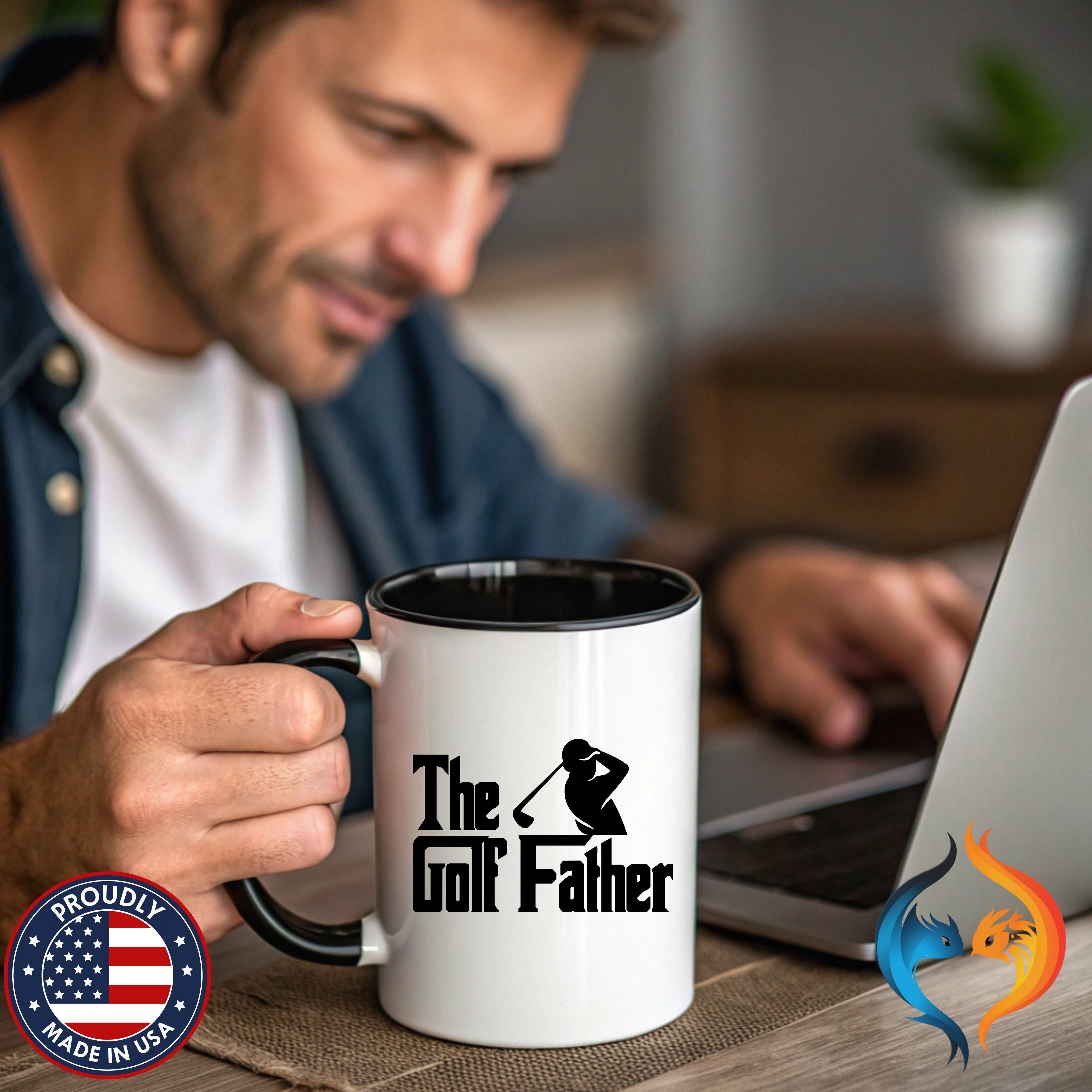 Funny Golf Dad Mug - The Golf Father