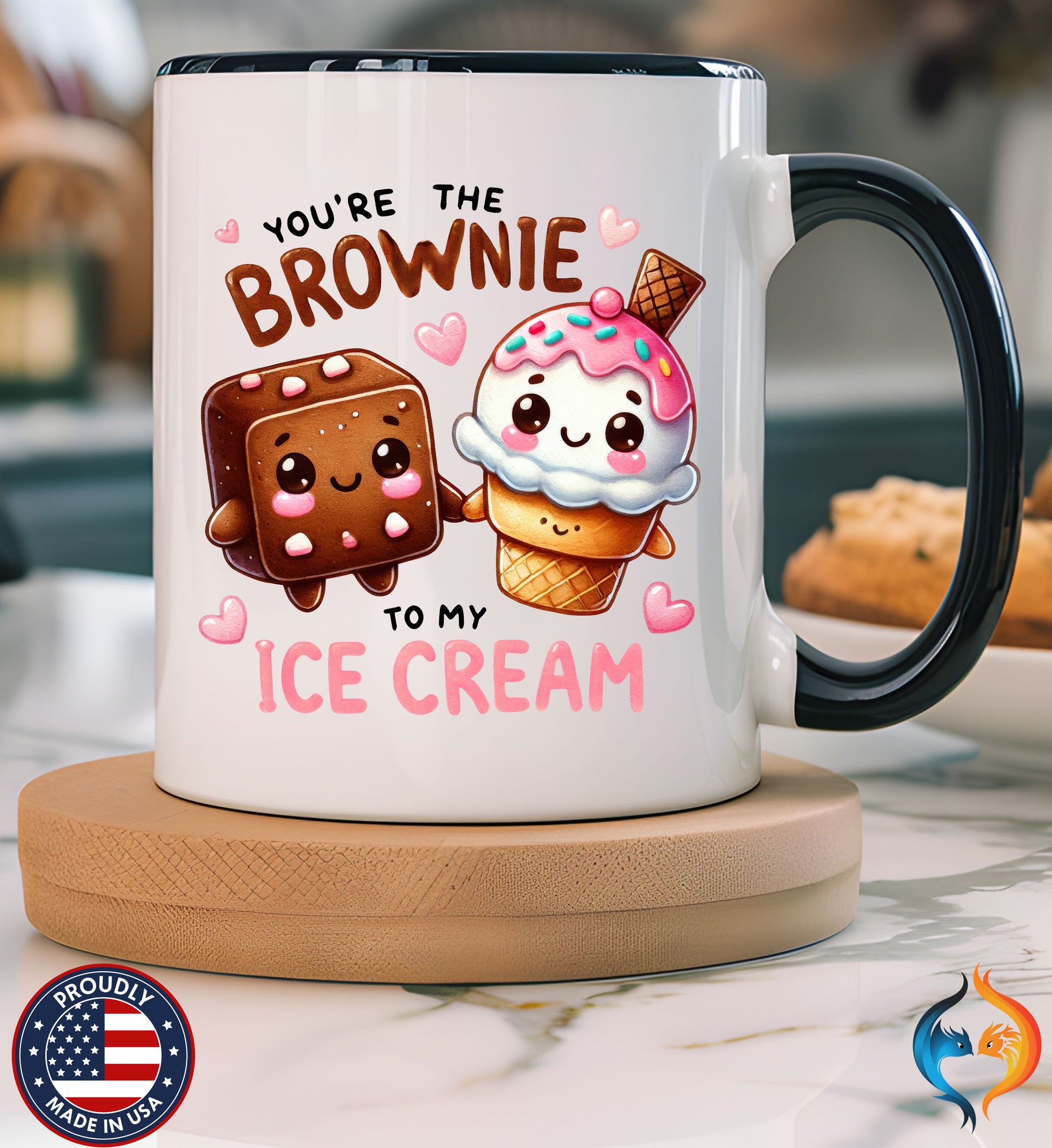 Lick Me Till Ice Cream Mug | , Cute Kawaii Ice Cream Design - Mugs-Single_P1 Blk