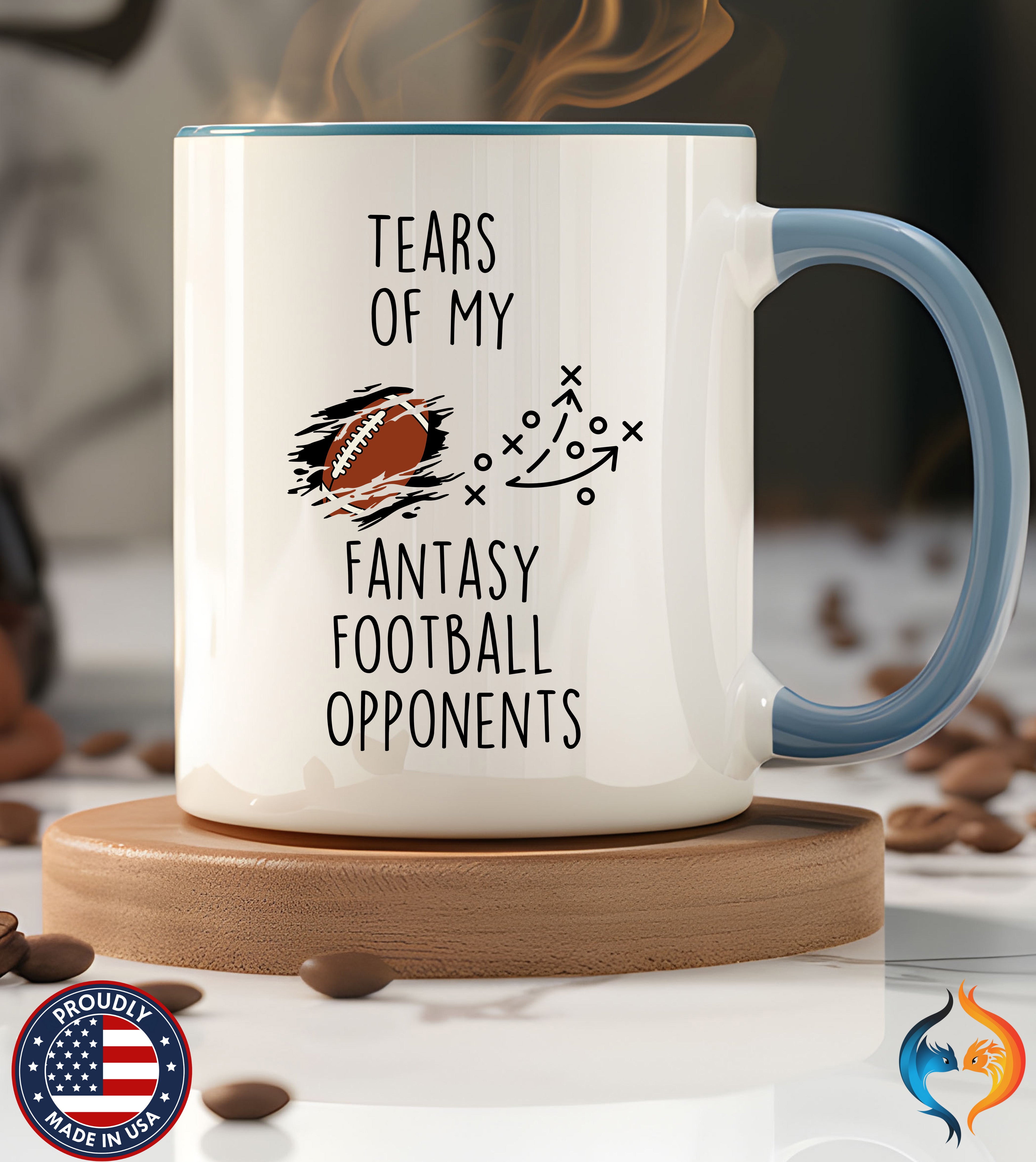 Sarcastic Sports Mug - Tears of My Fantasy Football Opponents — view 37