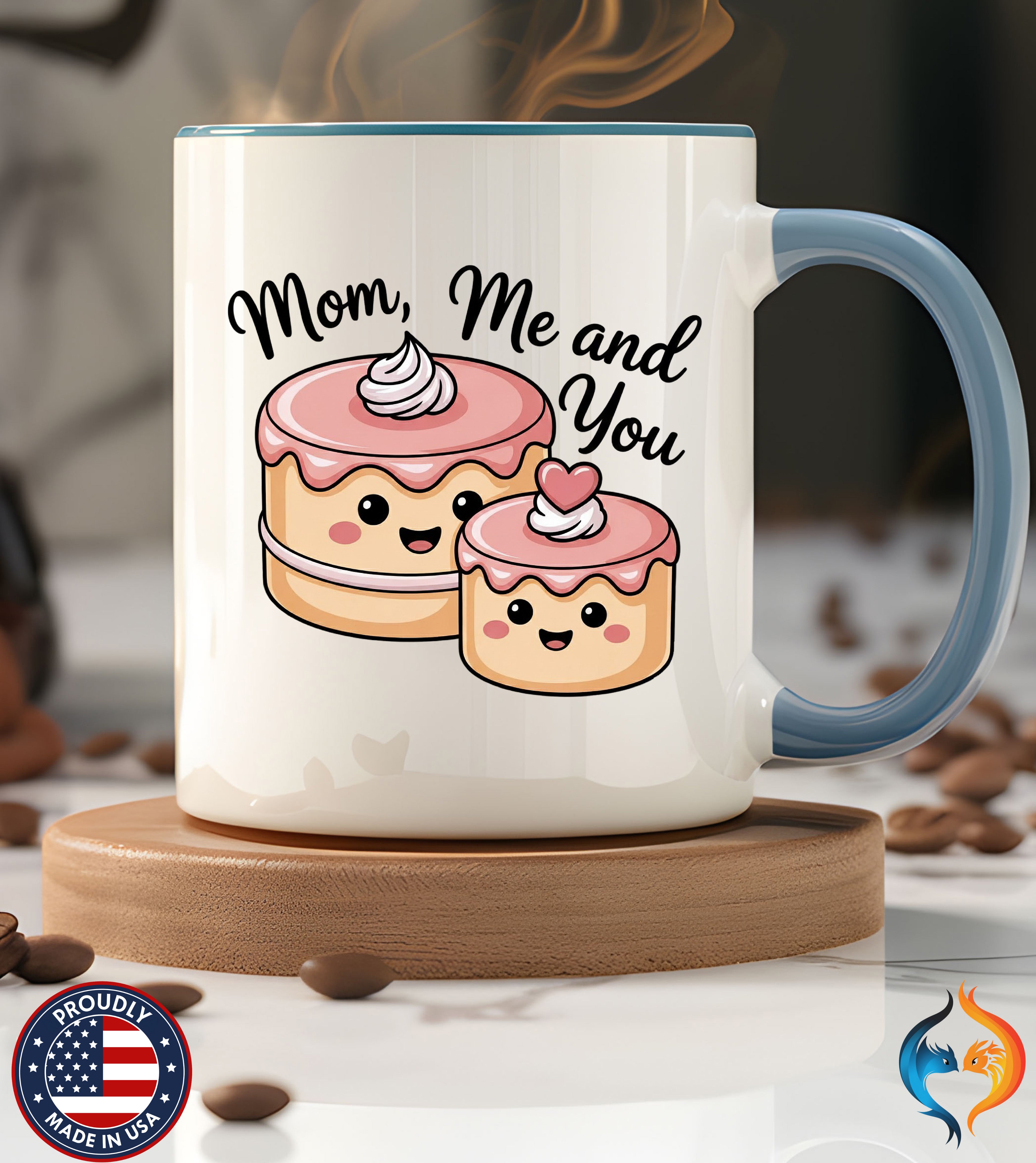 Mom Me And You Cake coffee mug mockup - Mother's Day gift