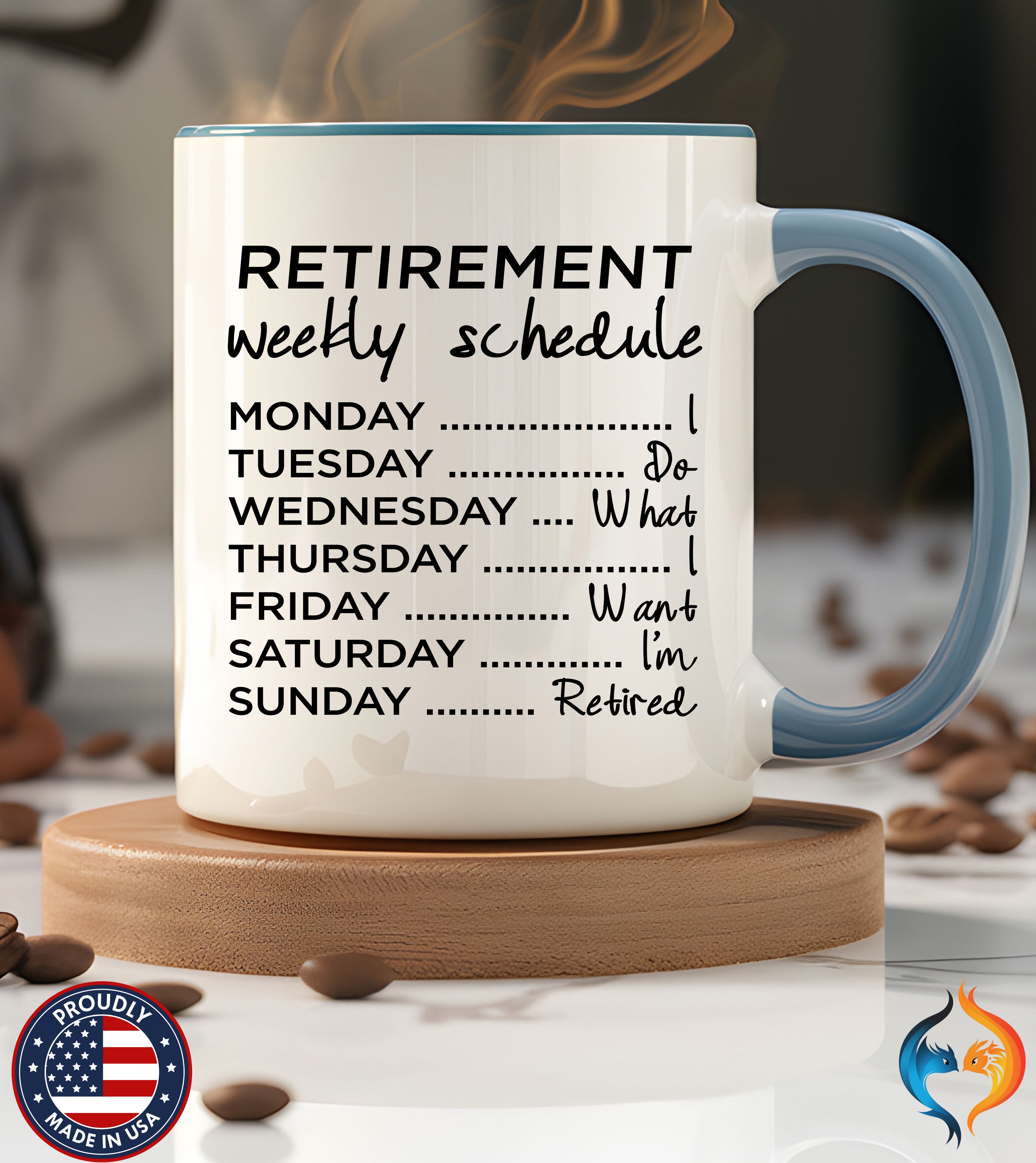 Retirement Hoodie - Funny Weekly Schedule Gift Sweatshirt