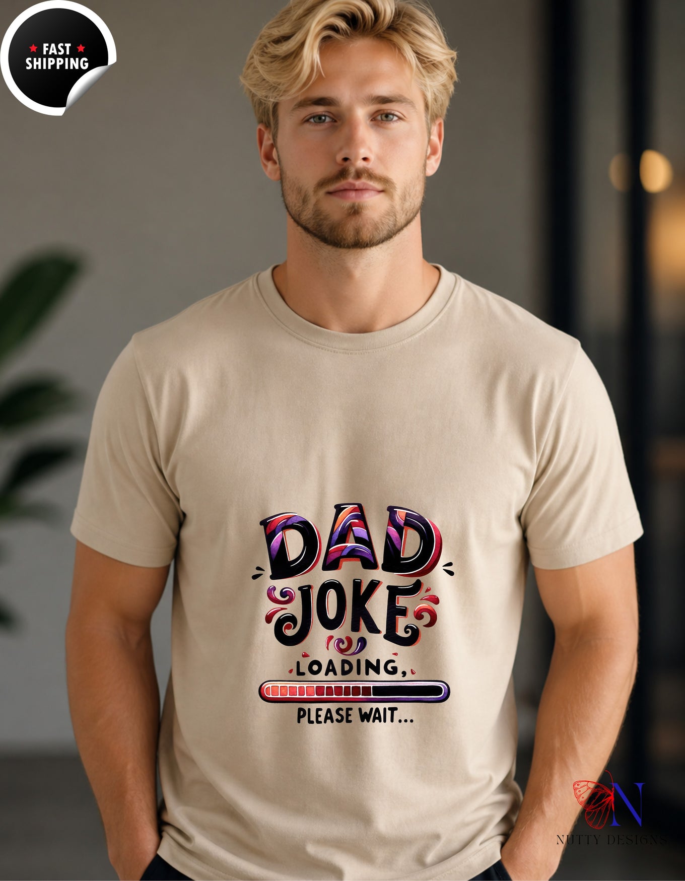 Dad Joke Loading Father's Day T-Shirt - Funny Dad Gift - Unisex Tee