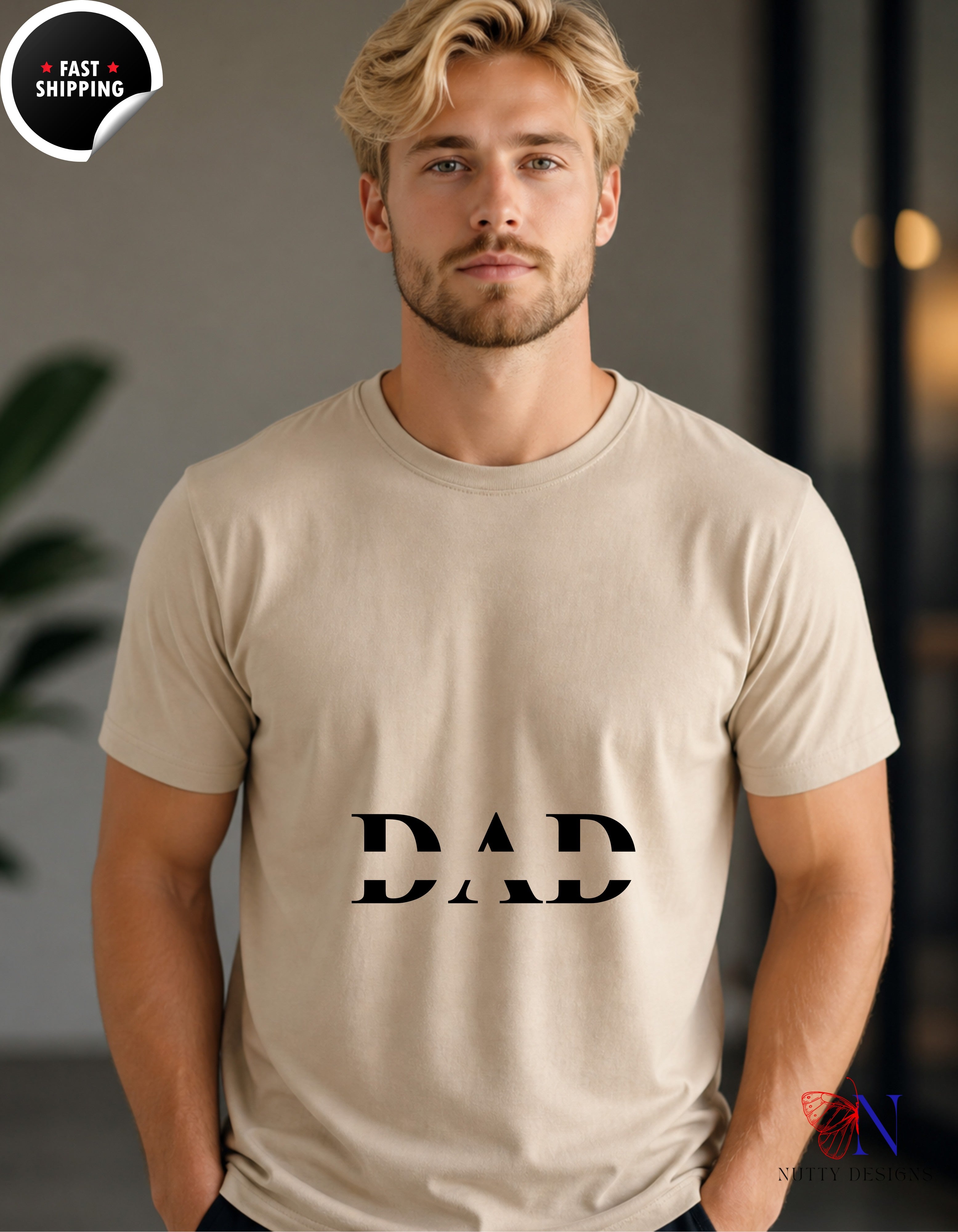 Best Dad Ever Split T-Shirt - Funny Dad Gift