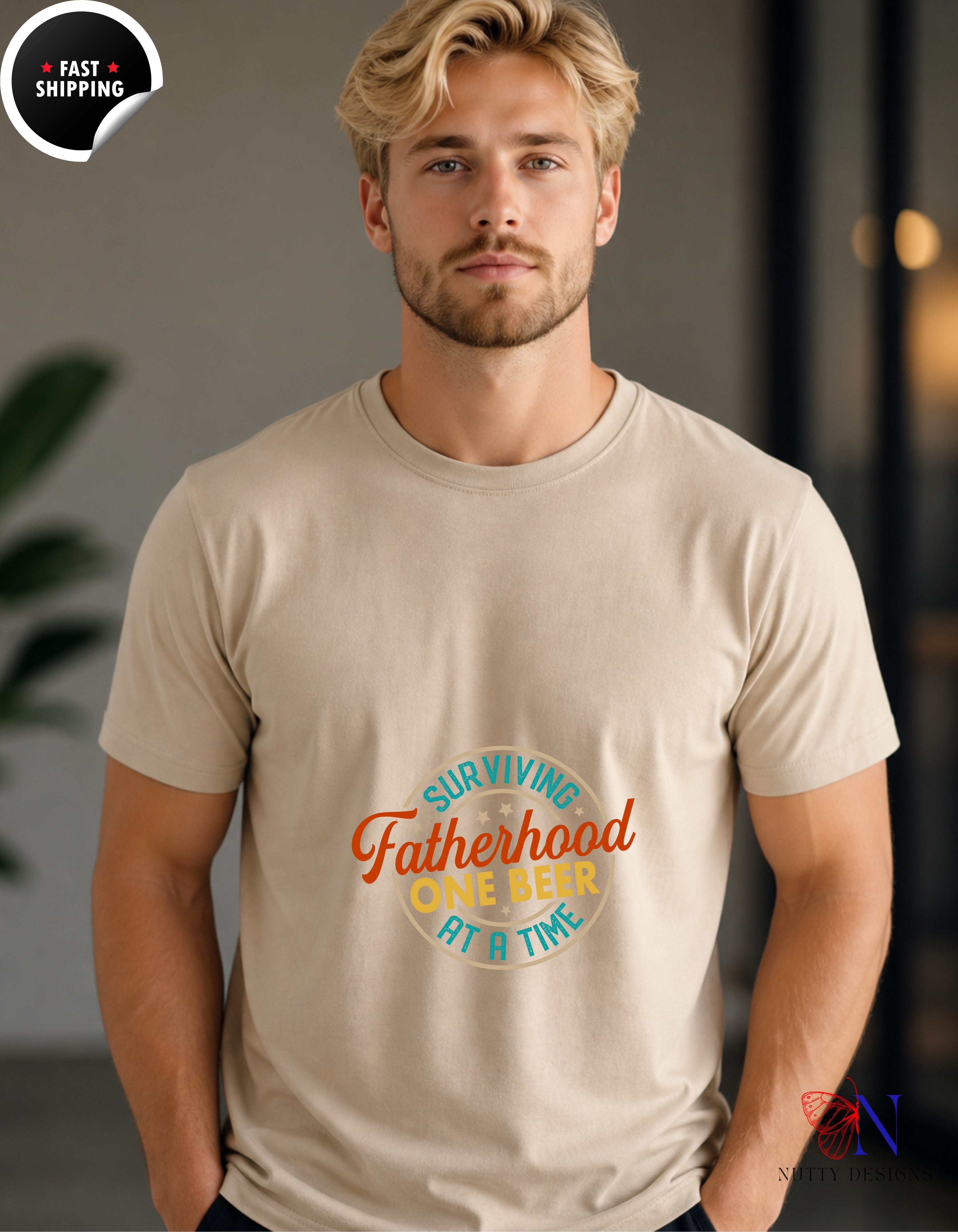 Surviving Fatherhood One Beer at a Time T-Shirt - Funny Dad Gift