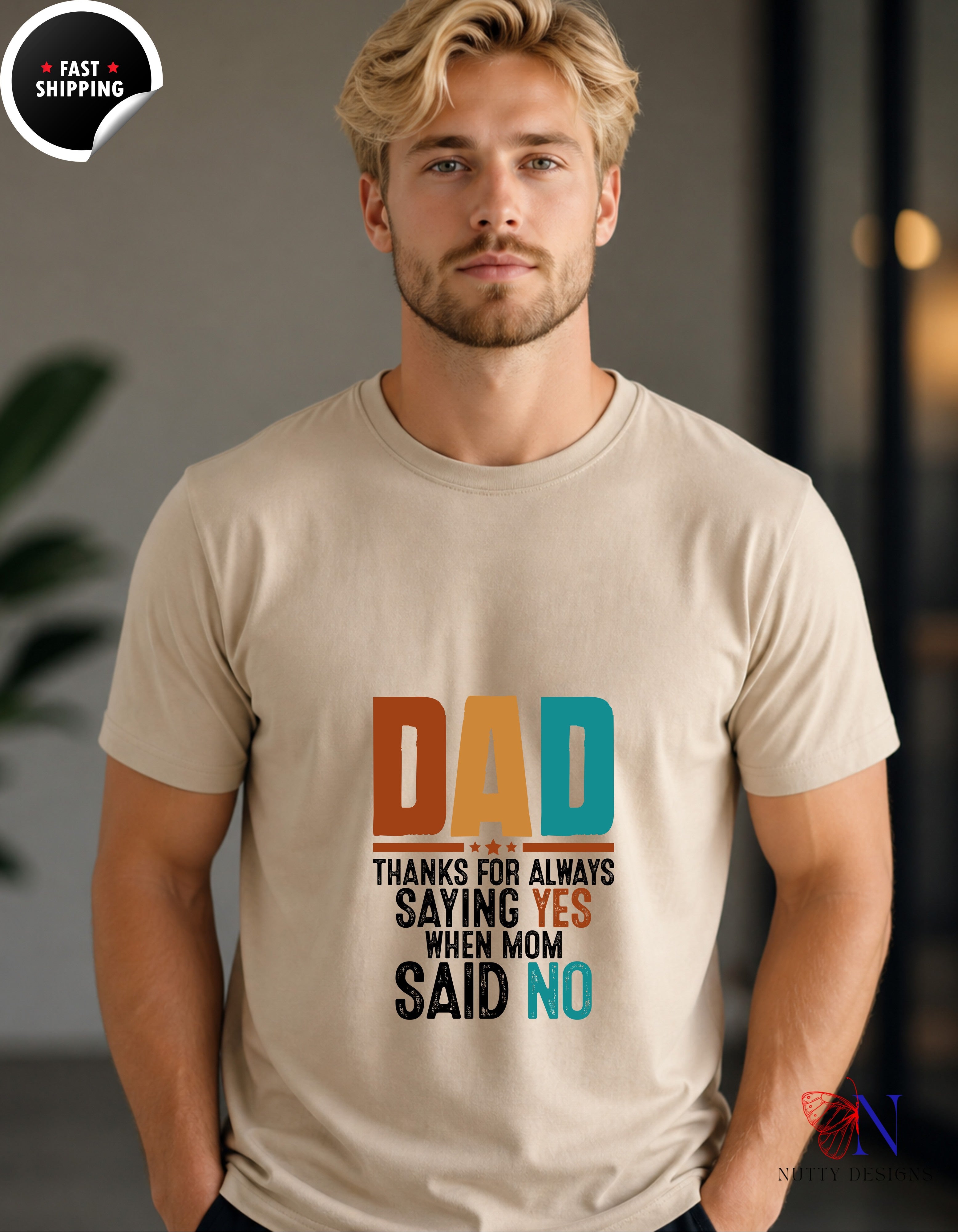 Dad thanks for always saying yes when mom said no - Dad T-Shirt